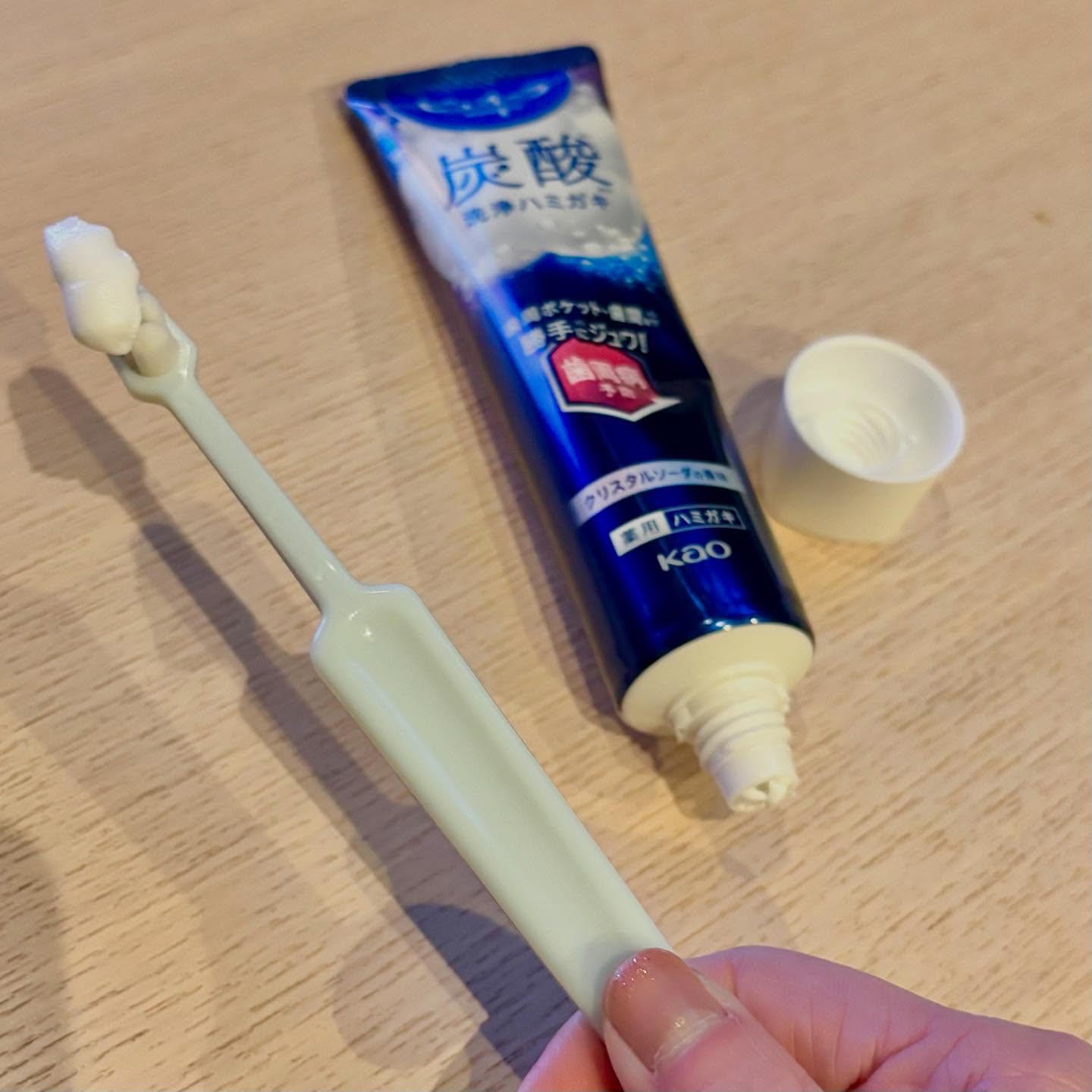 ピュオーラ 炭酸ハミガキ【医薬部外品】/ピュオーラ/歯磨き粉を使ったクチコミ（2枚目）