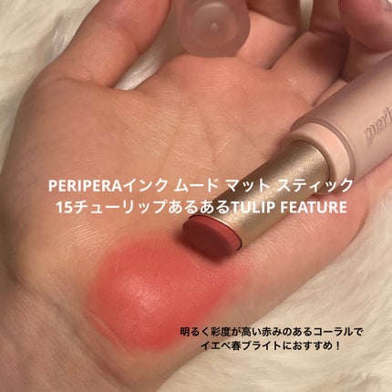 インク ムード マット スティック 15 チューリップあるある(TULIP FEATURE)/PERIPERA/口紅の画像