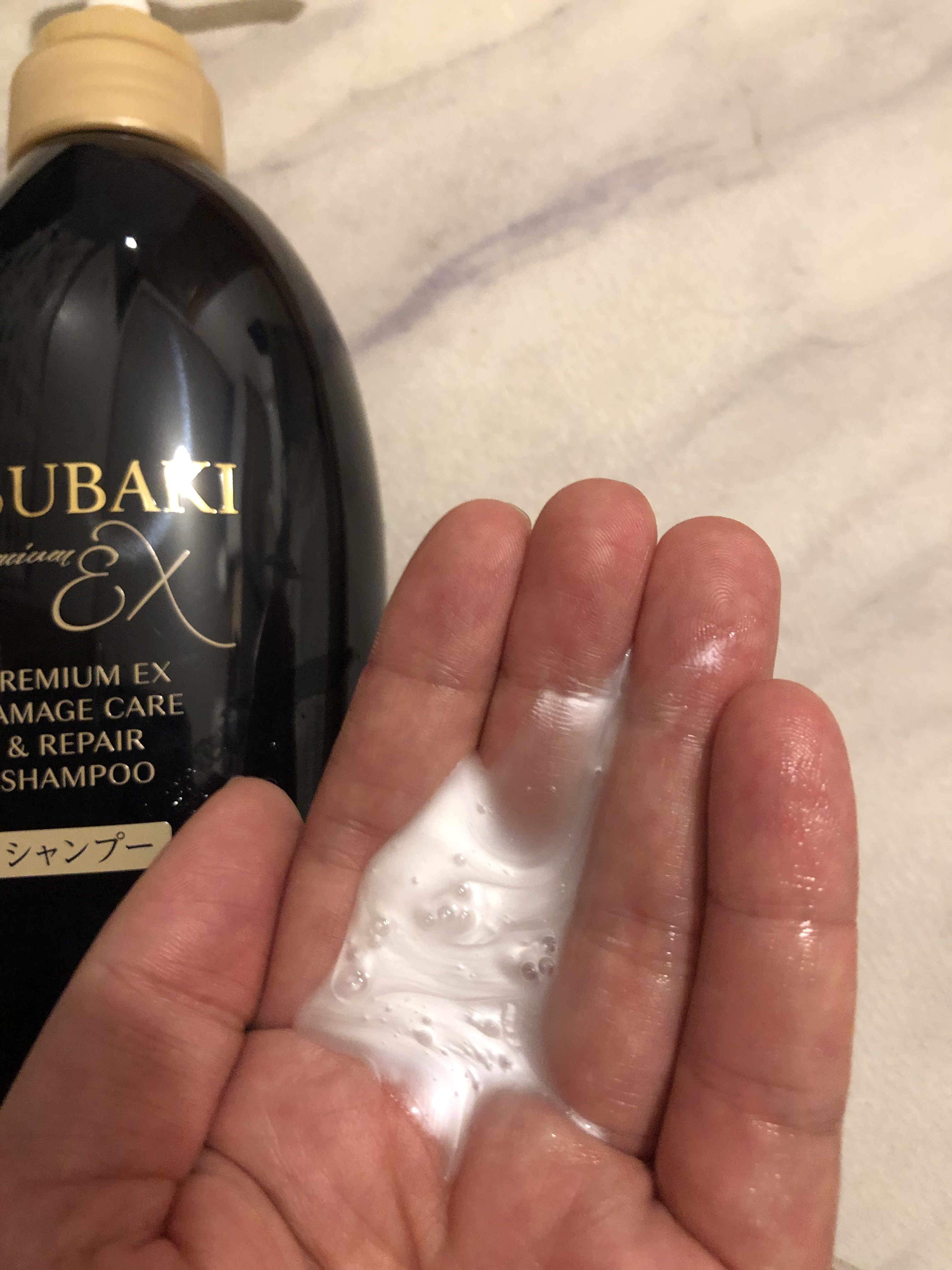 TSUBAKI プレミアムEX ダメージケア＆リペア シャンプー/コンディショナートリートメント/TSUBAKI/シャンプー・コンディショナーを使ったクチコミ（2枚目）