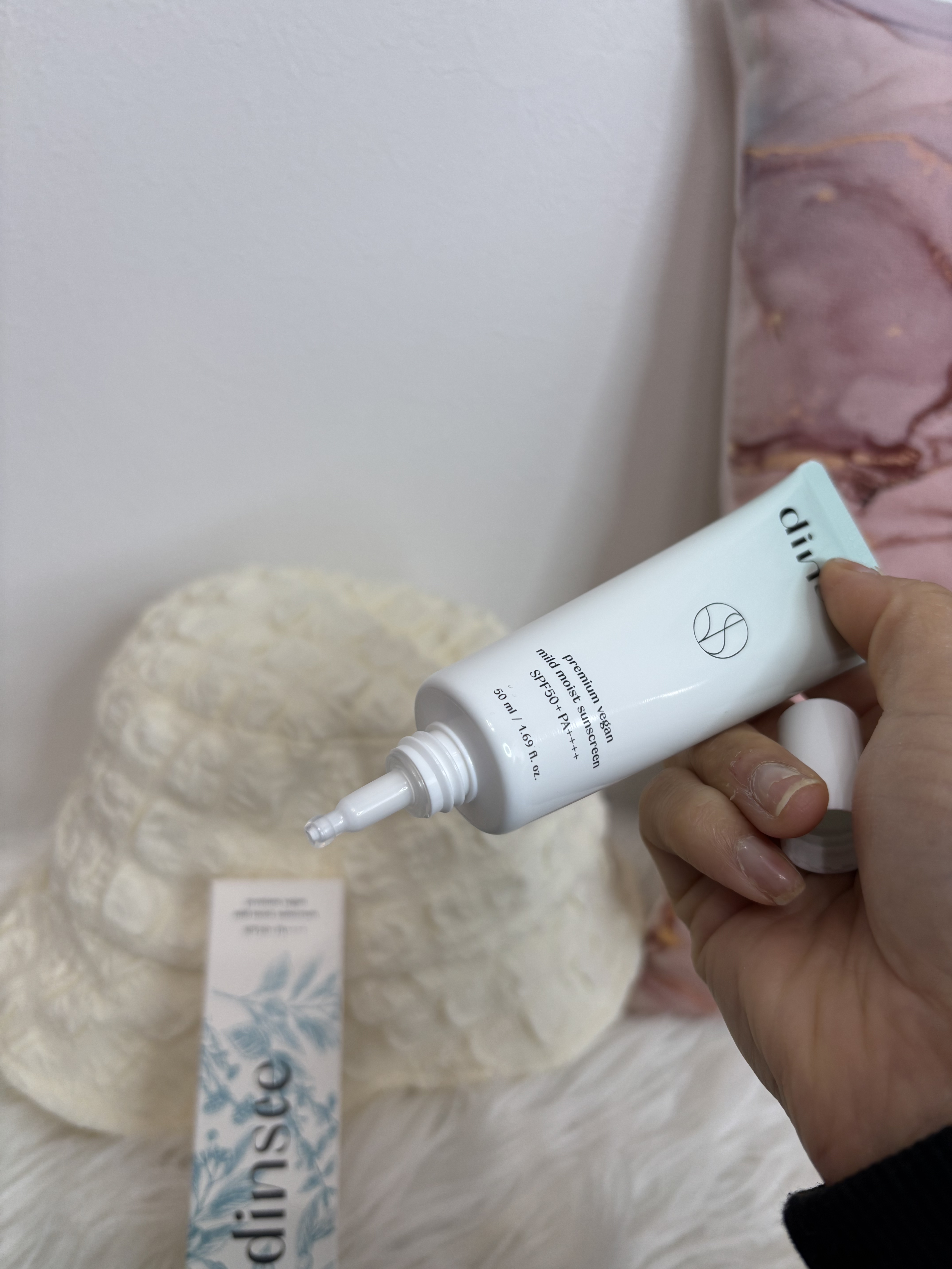 プレミ アムビーガン マイルド日焼け止め SPF50+PA++++/dinsee/日焼け止めクリームを使ったクチコミ（3枚目）