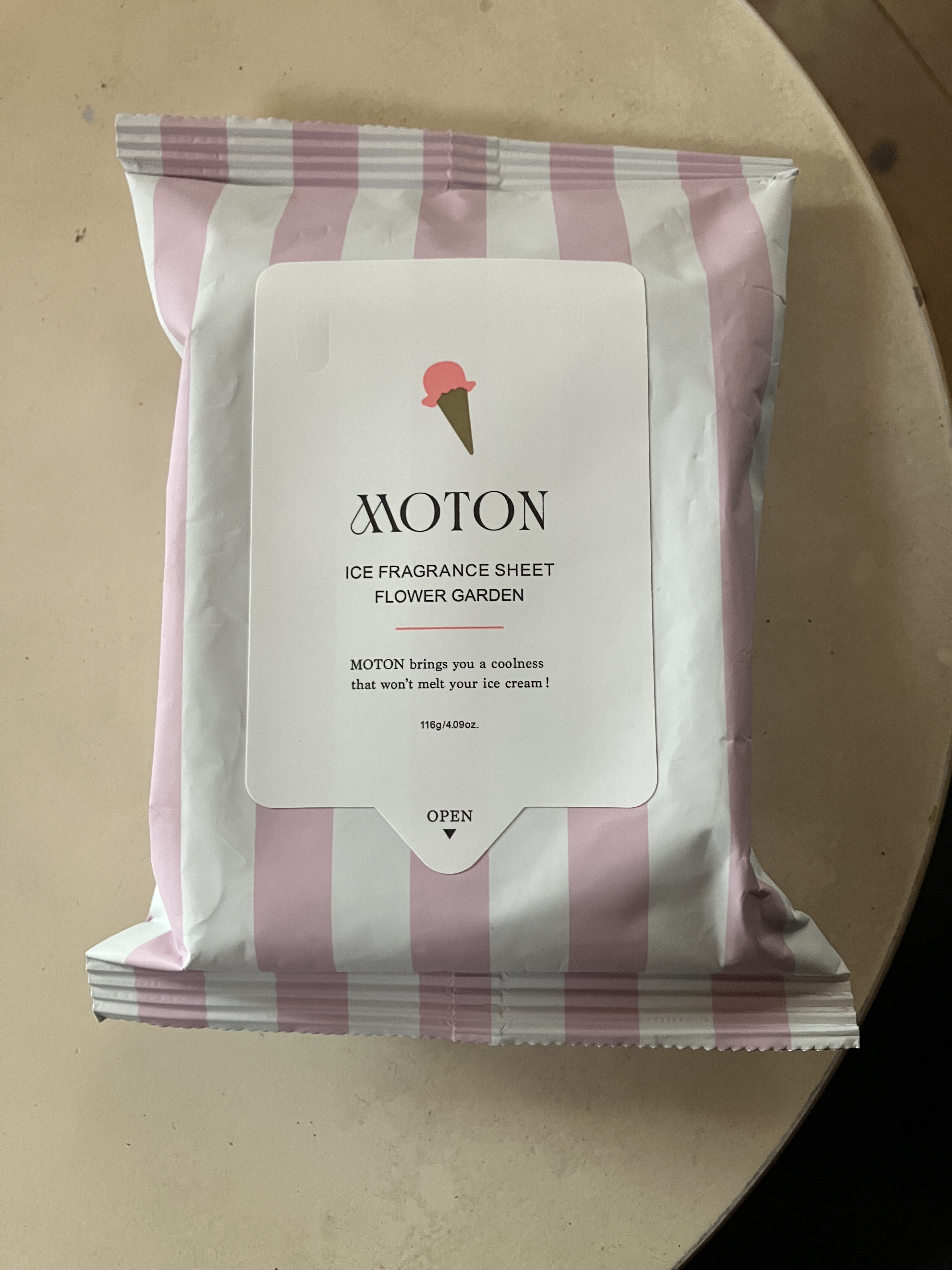 アイスフレグランスシート FLOWER GARDEN/MOTON/ボディシートを使ったクチコミ（1枚目）