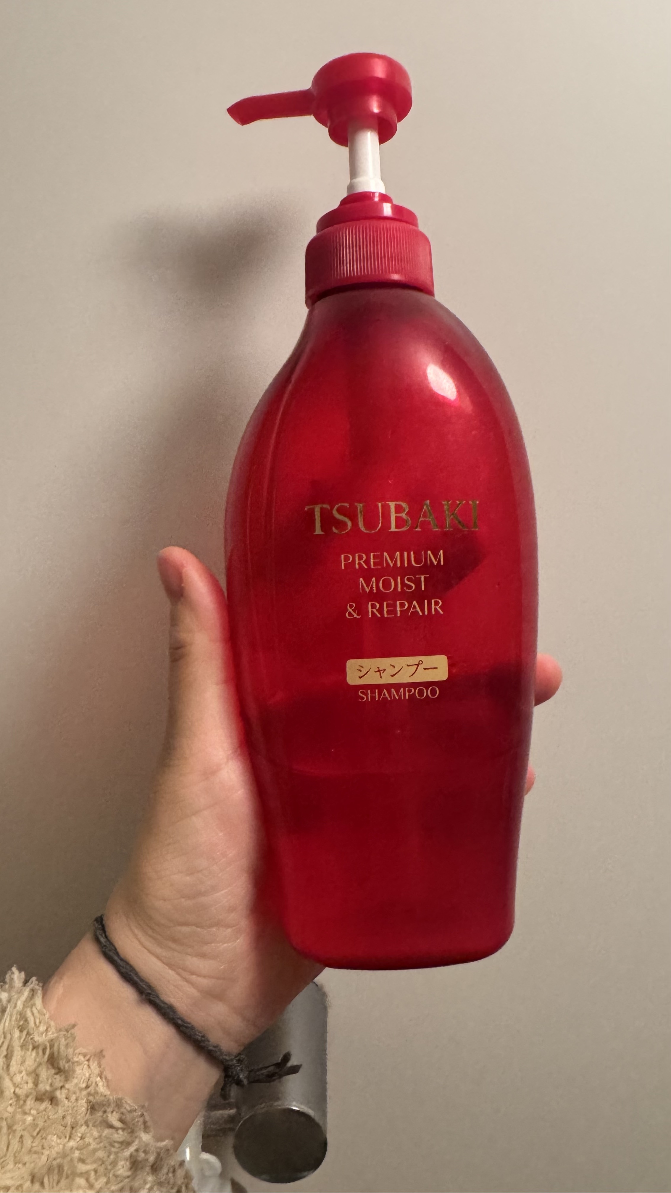 プレミアムモイスト シャンプー／ヘアコンディショナー シャンプー 490ml/TSUBAKI/市販シャンプーを使ったクチコミ（1枚目）