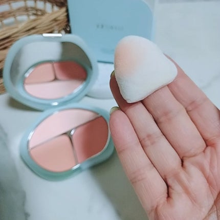 TIMAGE 3色チークパレット/TIMAGE/パウダーチークを使ったクチコミ(8枚目)