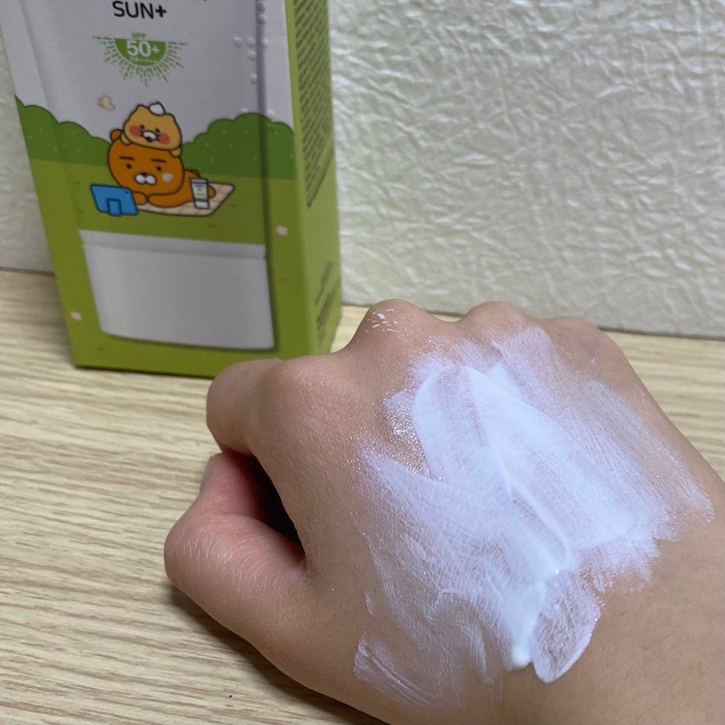 グリーンマイルドアップサンプラス/Dr.G/日焼け止めクリームを使ったクチコミ(3枚目)