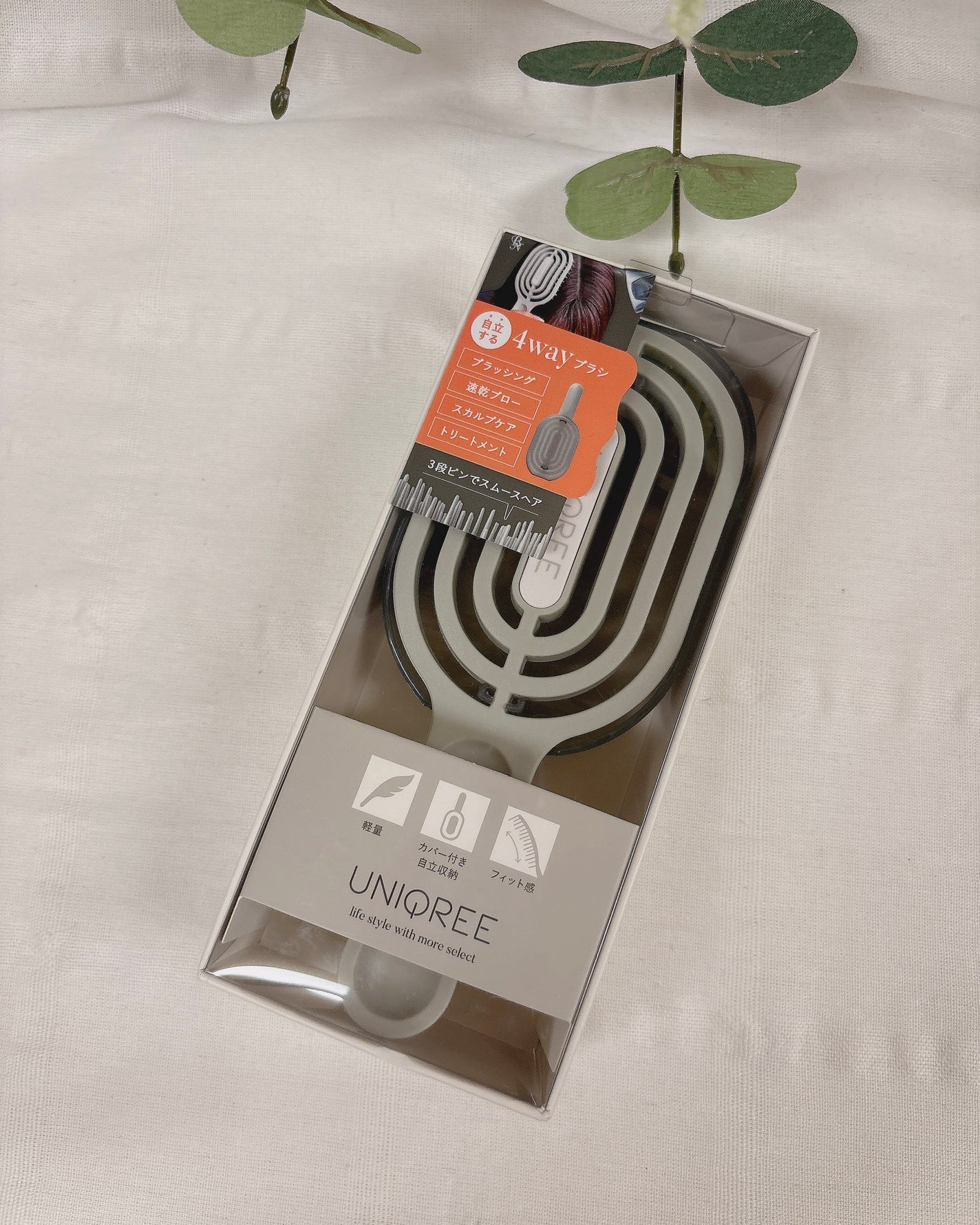 ユニークリー 4wayスムースヘアブラシ/ビー・エヌ/ヘアブラシを使ったクチコミ(6枚目)