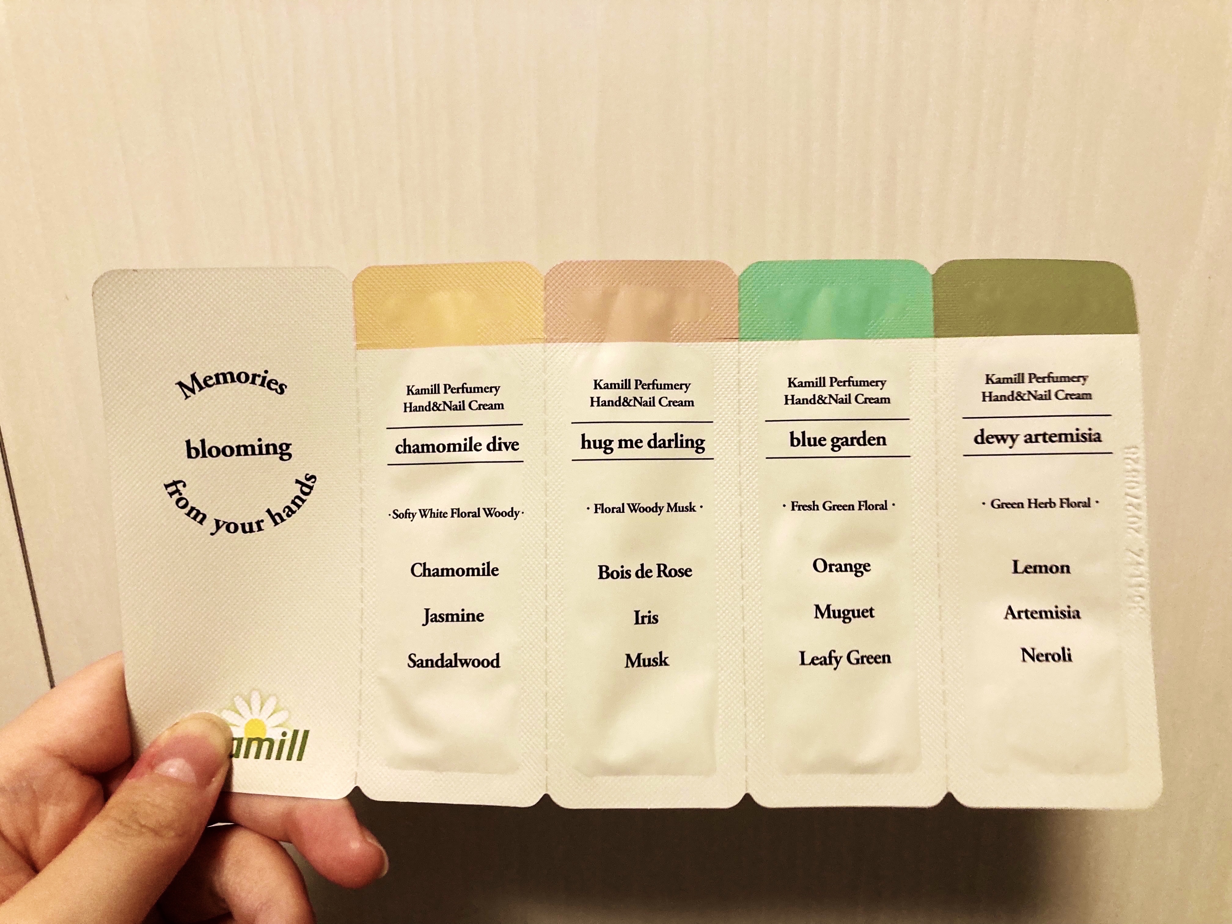 パフューマリー ハンド＆ネイルクリーム ブルーガーデン 50ml/カミール/ハンドクリームを使ったクチコミ（1枚目）