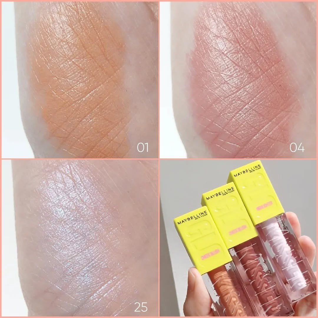 グローキッサー チークブラッシュ/グローキッサー ハイライター/MAYBELLINE NEW YORK/リキッドチークを使ったクチコミ(4枚目)