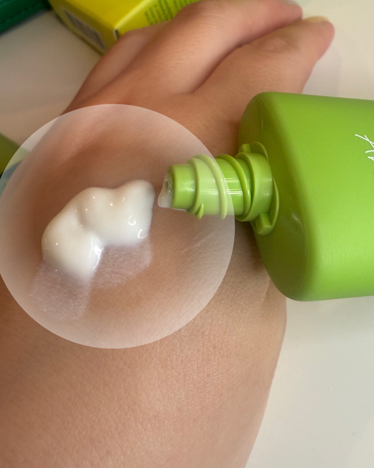 アリウル グリーンビタミンC ハイドレーティングクリーム/Ariul/フェイスクリームを使ったクチコミ(4枚目)