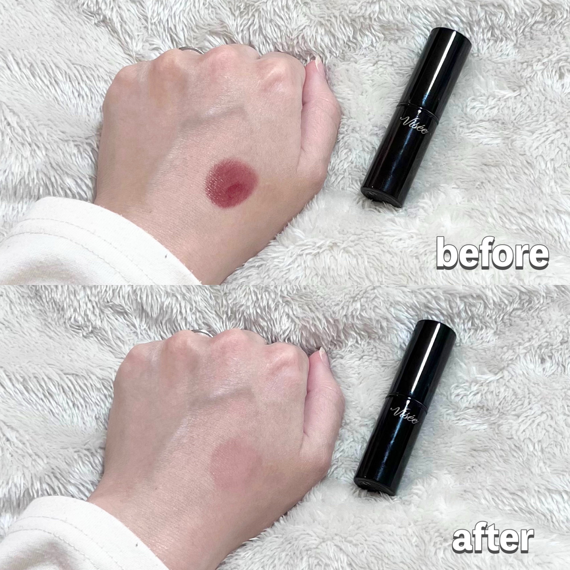 ネンマクフェイク ルージュ/Visée/口紅を使ったクチコミ（3枚目）