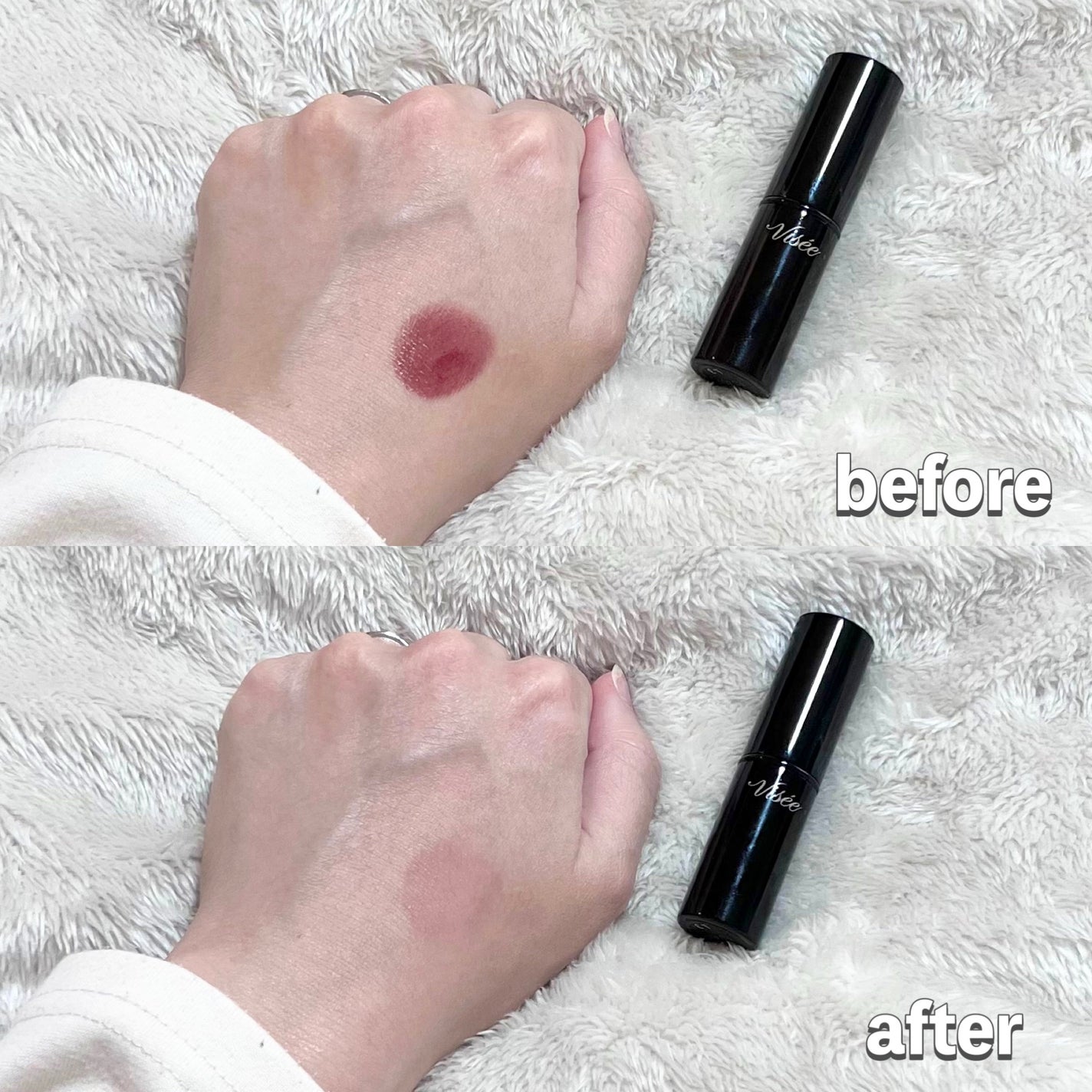 ネンマクフェイク ルージュ/Visée/口紅を使ったクチコミ(3枚目)