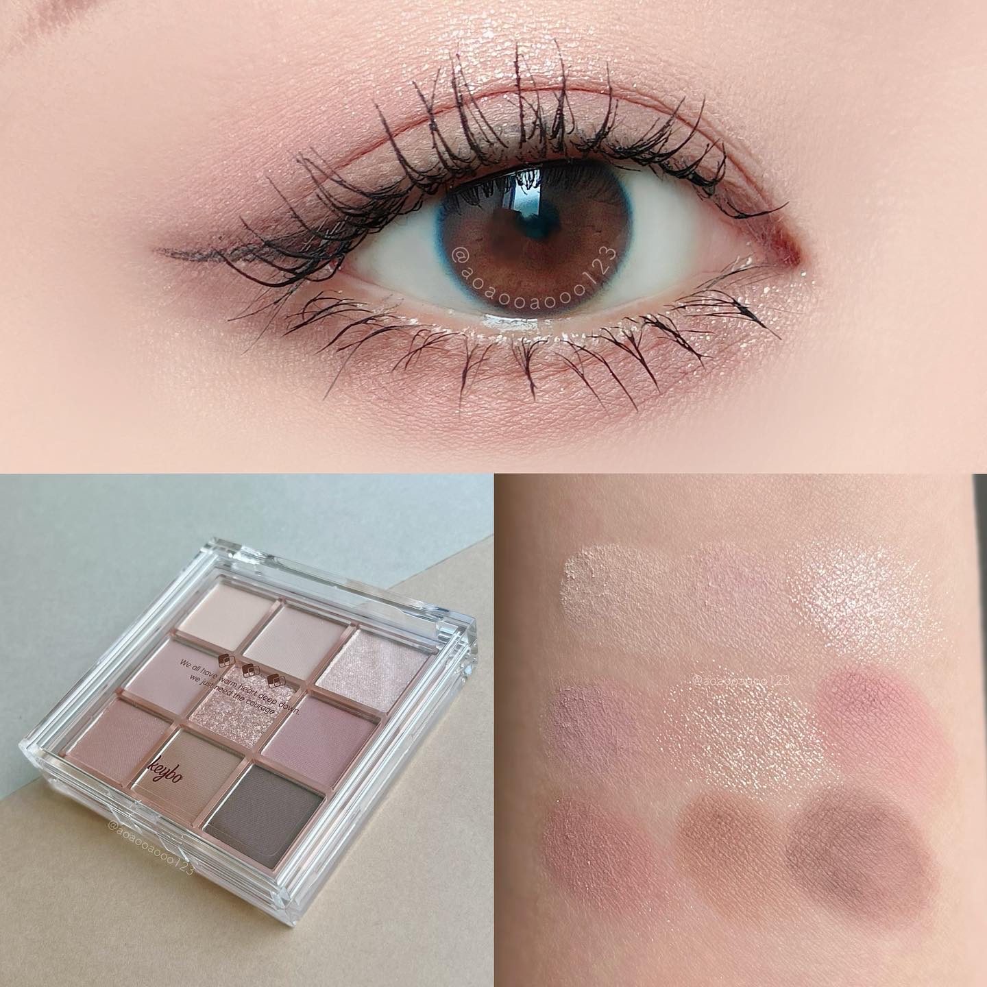 KEYBO FALL IN LOVE SHADOW PALETTE/keybo/アイシャドウパレットを使ったクチコミ（1枚目）