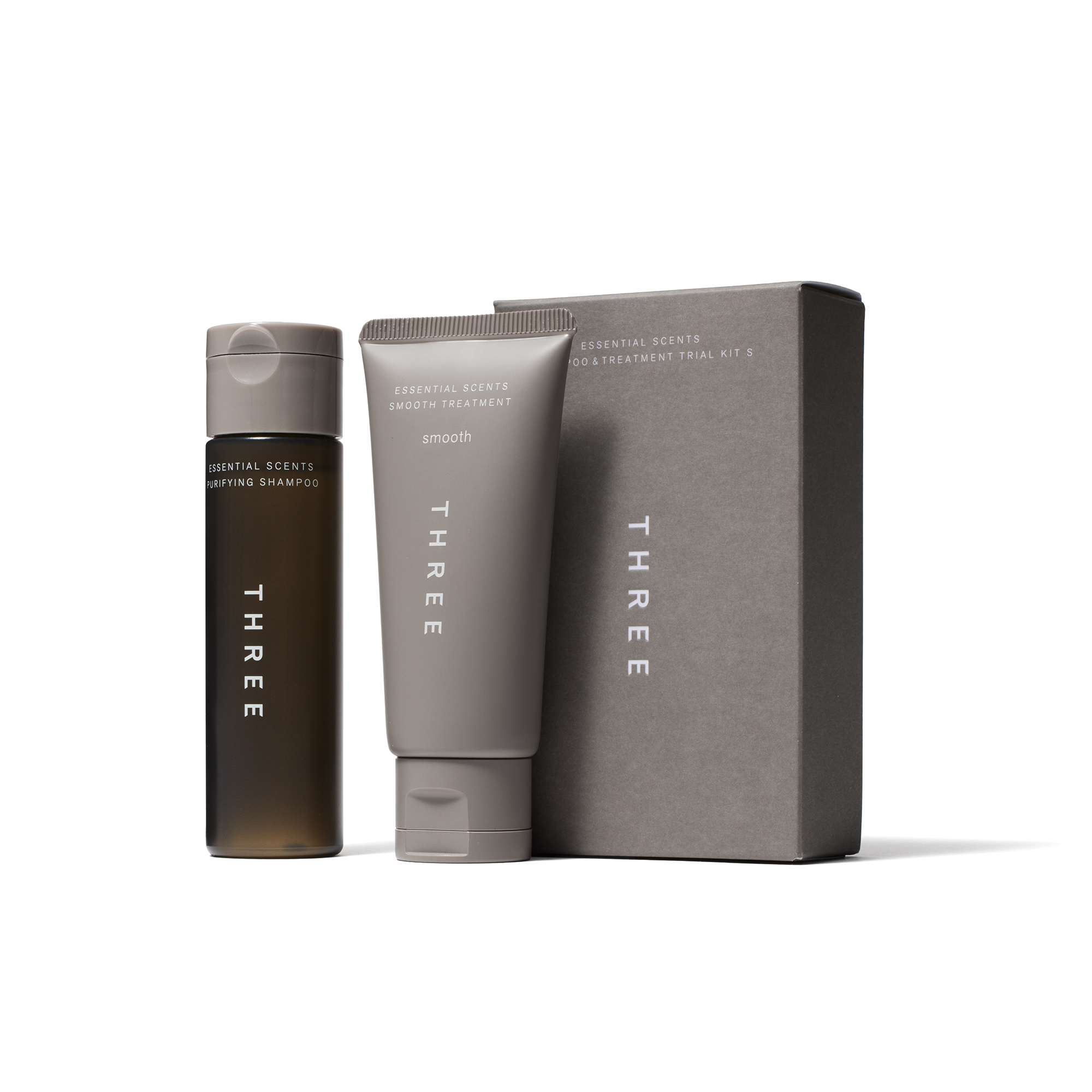 THREE THREE エッセンシャルセンツ シャンプー ＆ トリートメント トライアルキット S