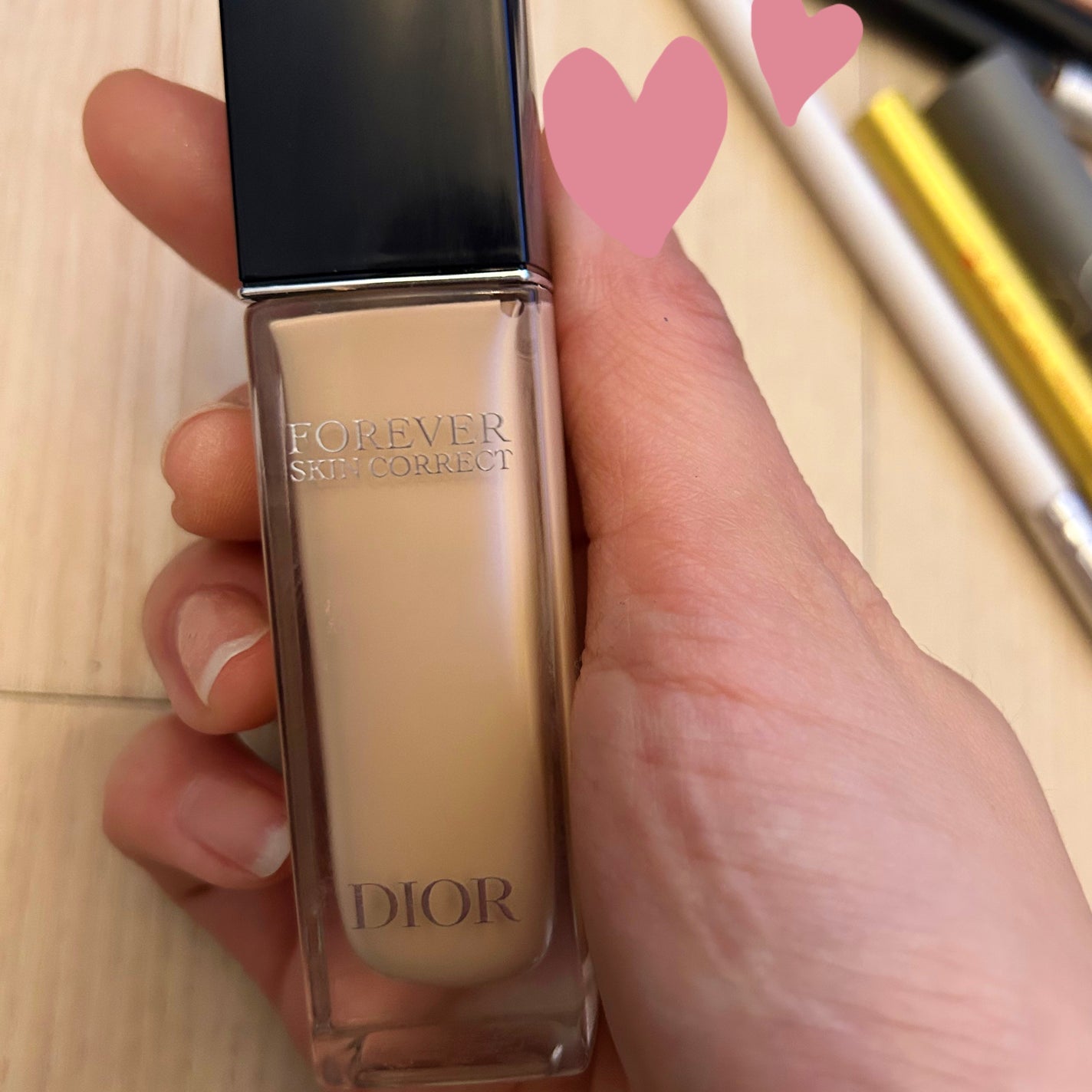 きりん on LIPS 「ディオールスキンフォーエヴァースキンコレクトコンシーラー 0...」(1枚目)