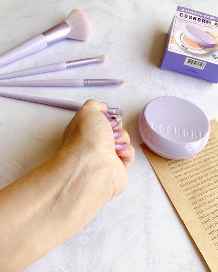 パンテノールバリアクッション/COSNORI/クッションファンデーションを使ったクチコミ(9枚目)