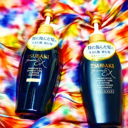 TSUBAKI プレミアムEX ダメージケア&リペア シャンプー/コンディショナートリートメント/TSUBAKI/シャンプー・コンディショナーを使ったクチコミ(1枚目)