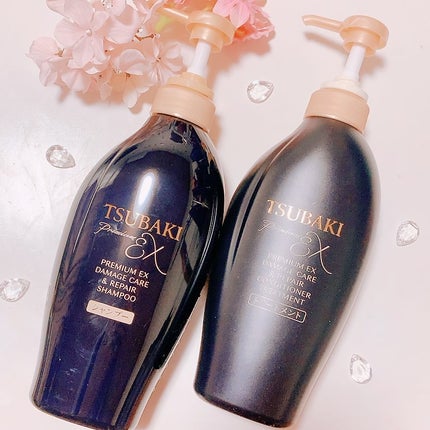 TSUBAKI プレミアムEX ダメージケア&リペア シャンプー/コンディショナートリートメント/TSUBAKI/シャンプー・コンディショナーを使ったクチコミ(1枚目)