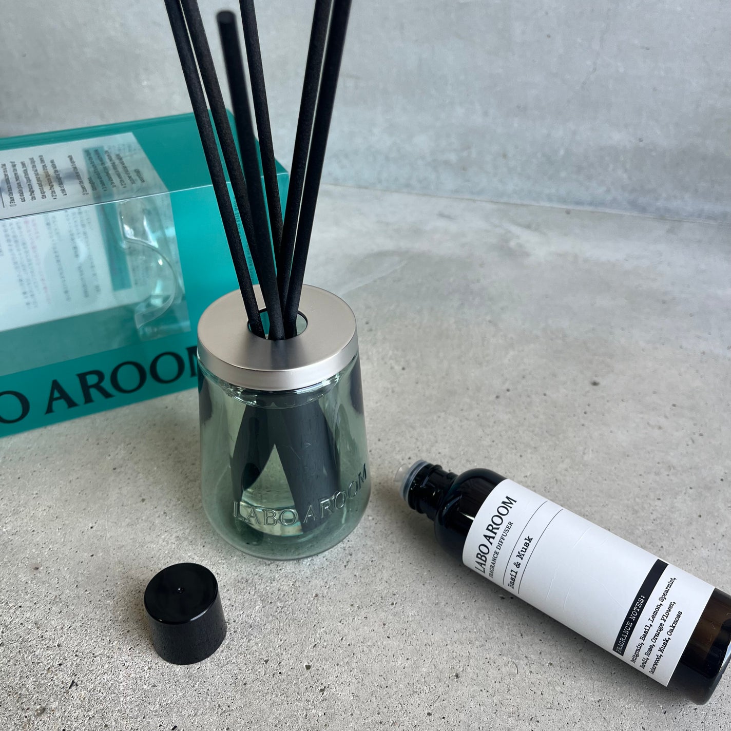 ディフューザー バジル&ムスク/LABO AROOM/ルームフレグランスを使ったクチコミ(6枚目)