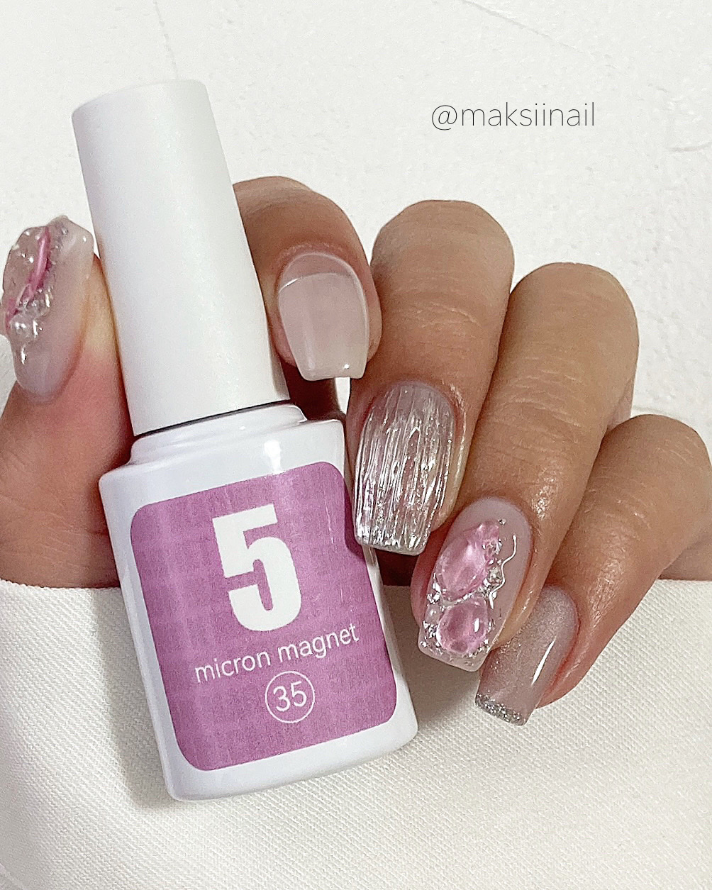 5ミクロンマグネット/ネイル工房/ジェルネイルを使ったクチコミ（2枚目）