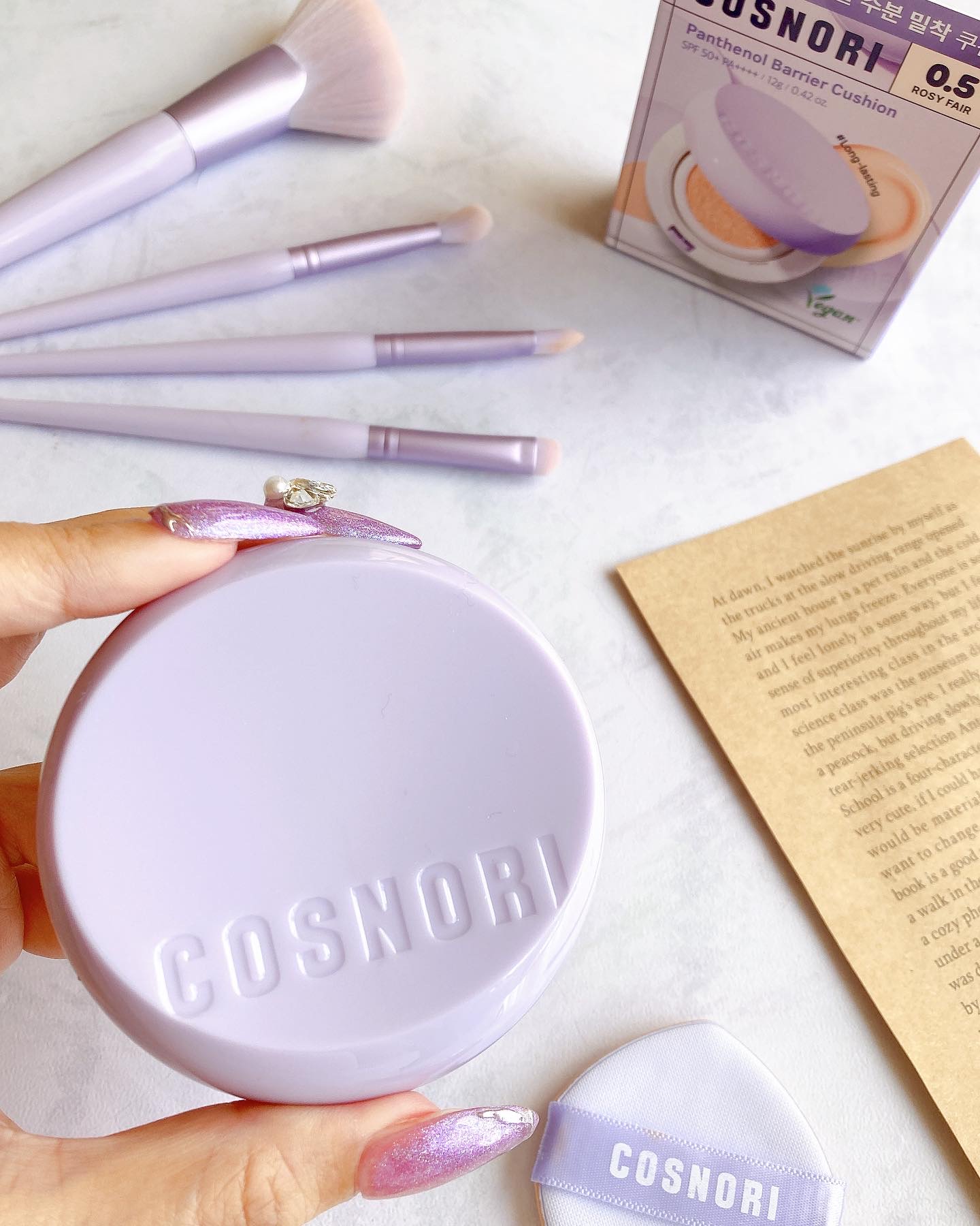 パンテノールバリアクッション/COSNORI/クッションファンデーションを使ったクチコミ（1枚目）