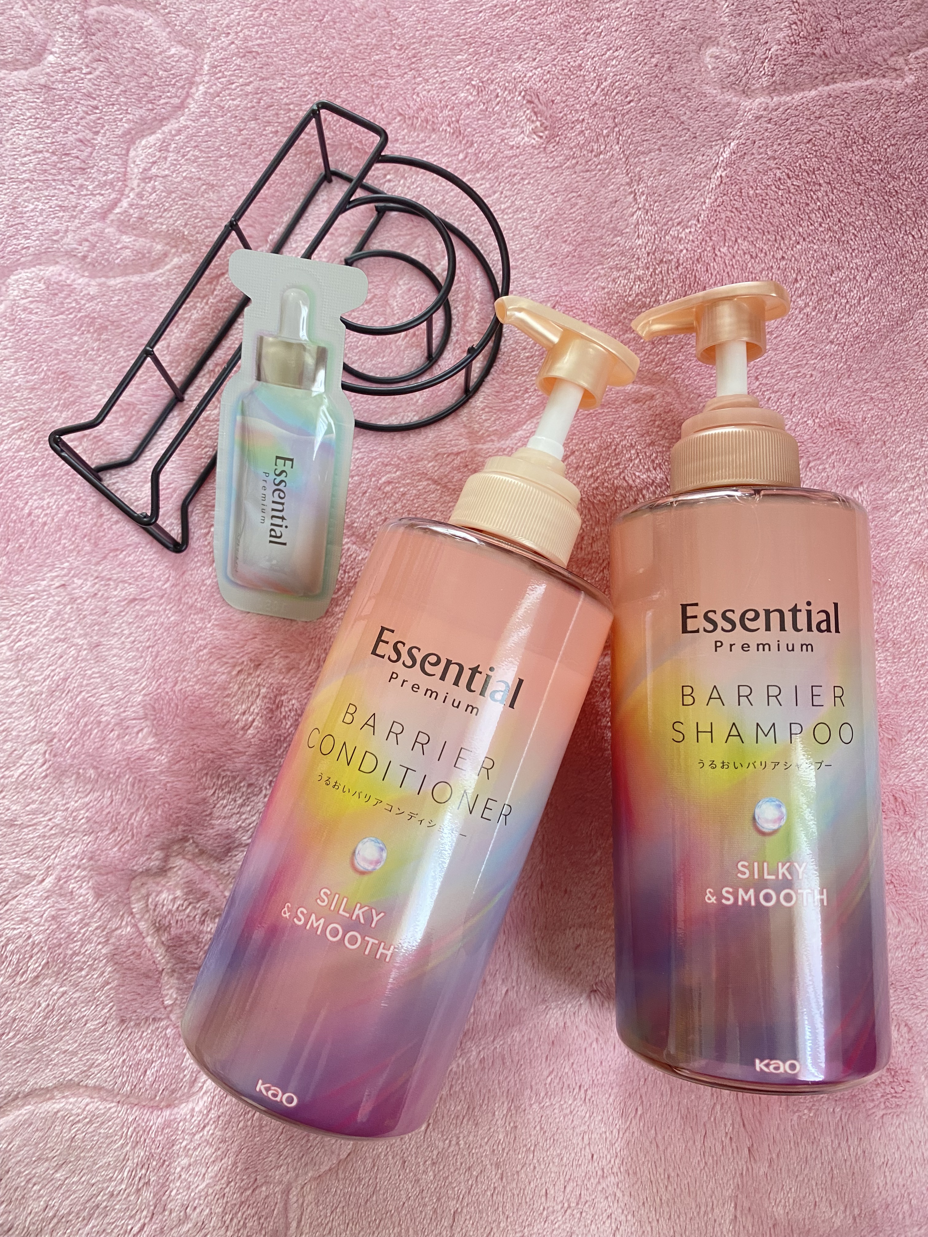 エッセンシャルプレミアム バリアシャンプー・コンディショナー シルキー＆スムース/エッセンシャル/市販シャンプーを使ったクチコミ（1枚目）