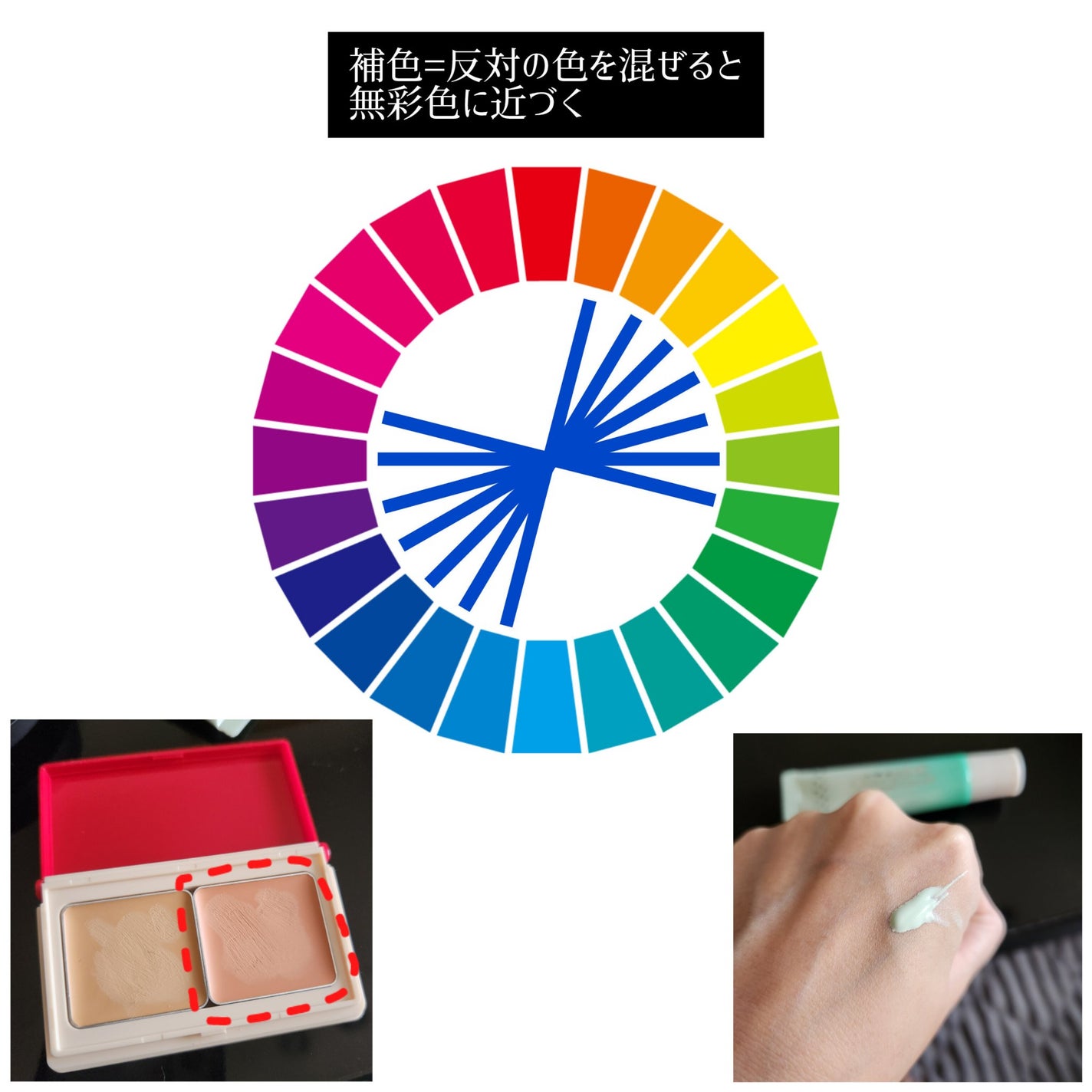 赤み補正コンシーラー/CEZANNE/クリームコンシーラーを使ったクチコミ(8枚目)