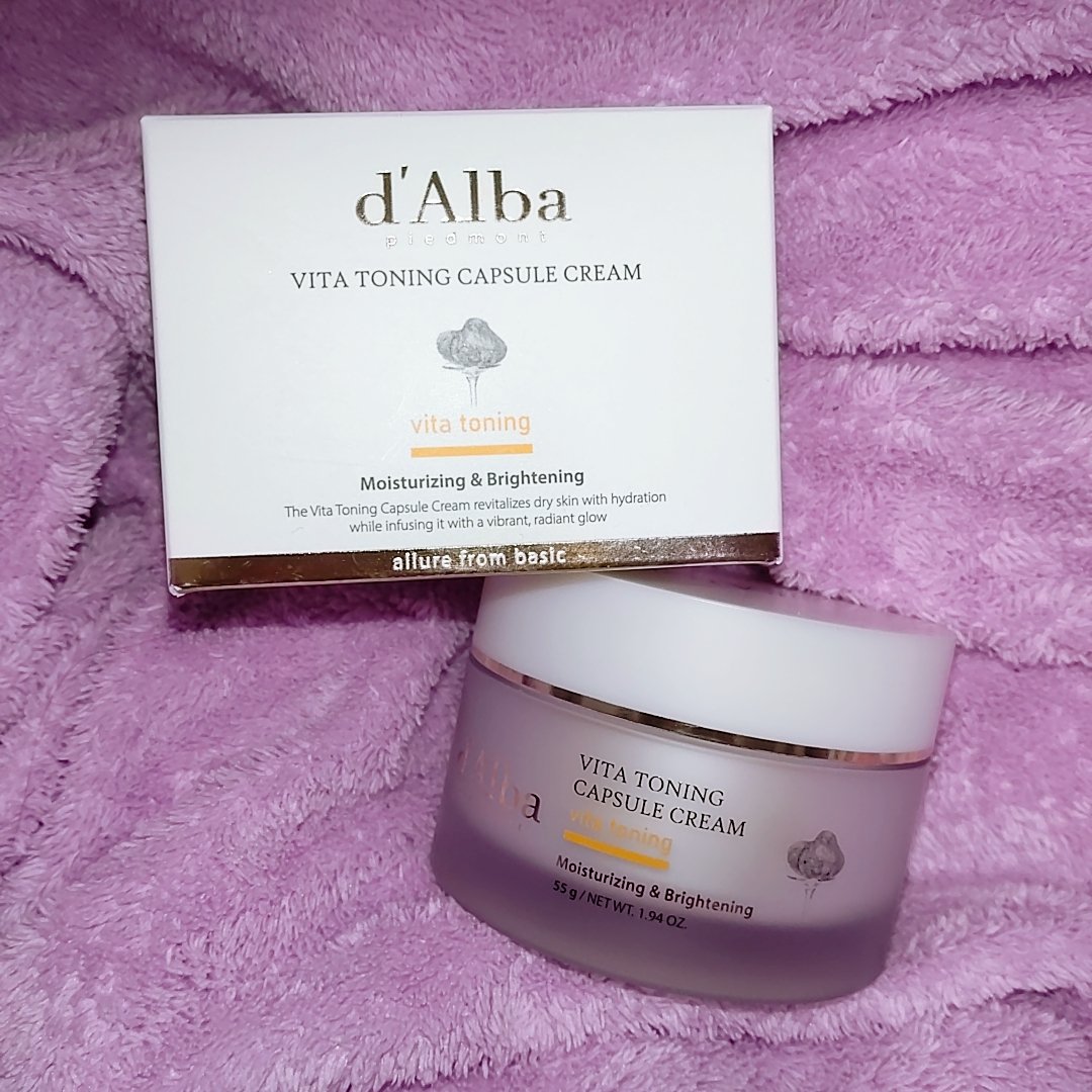 ビタトーニングカプセルクリーム/ダルバ/フェイスクリームを使ったクチコミ（1枚目）