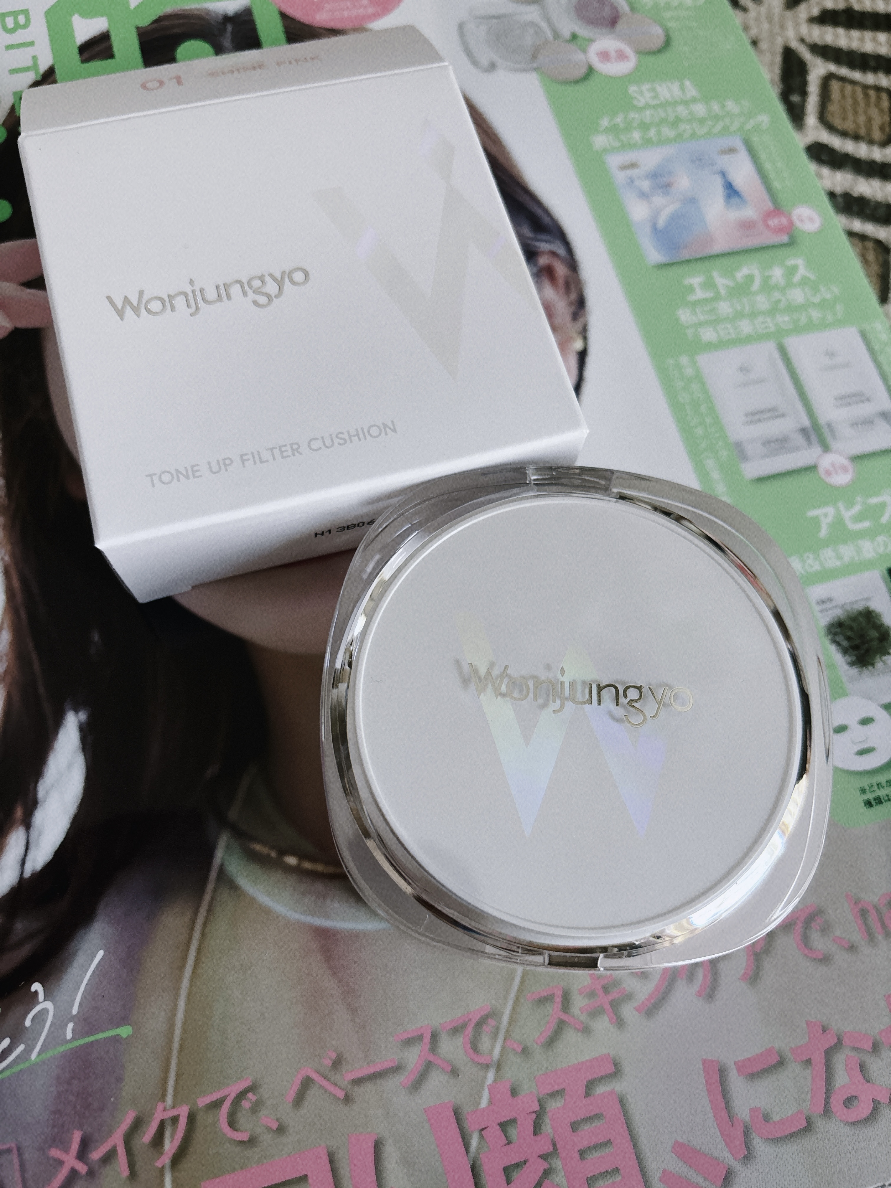 ウォンジョンヨ　トーンアップ　フィルタークッション/Wonjungyo/クッションファンデーションを使ったクチコミ（1枚目）