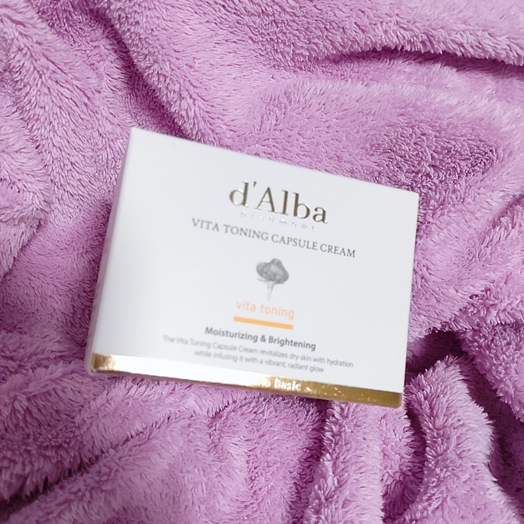 ビタトーニングカプセルクリーム/ダルバ/フェイスクリームを使ったクチコミ（2枚目）