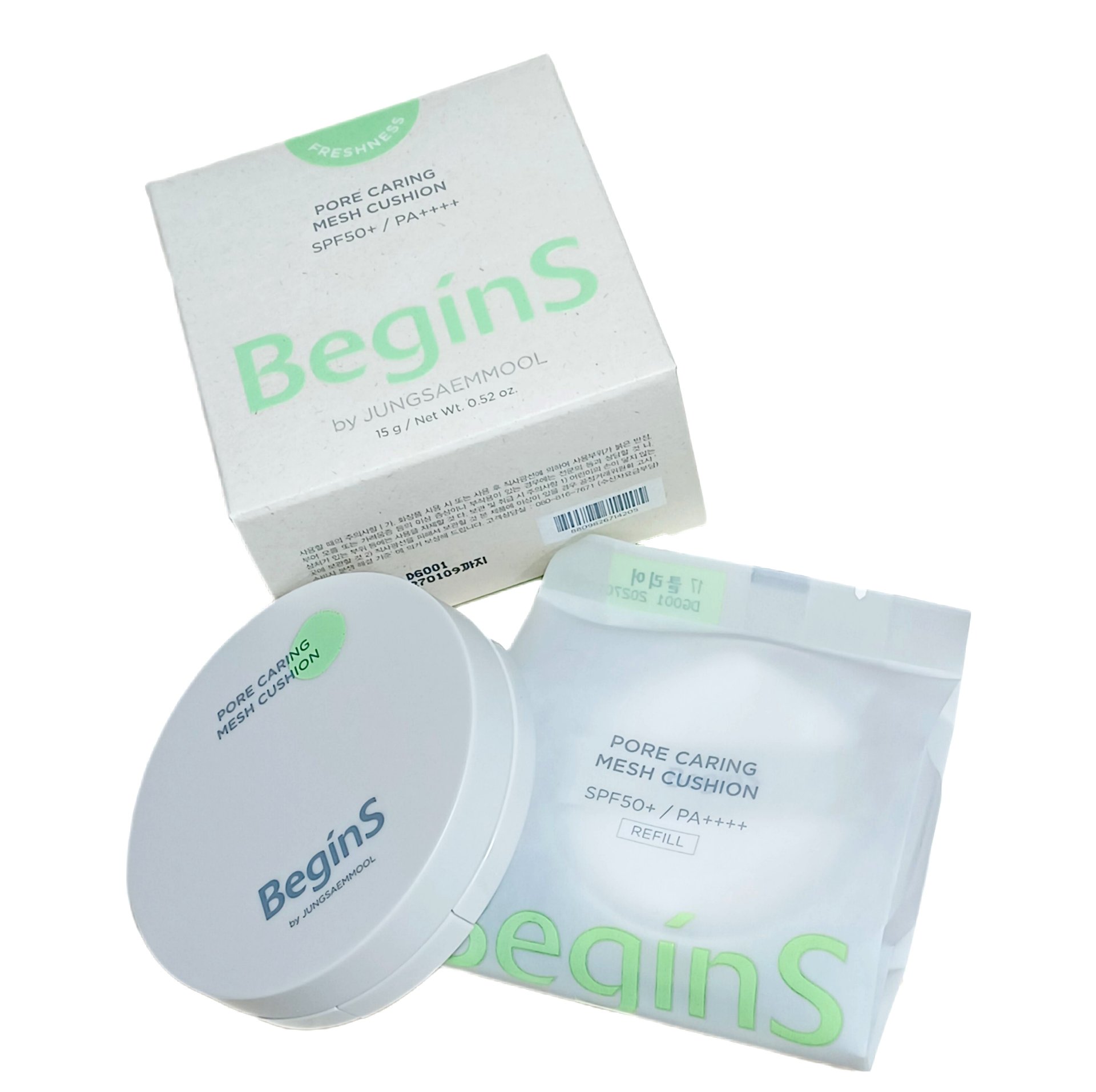 Pore Caring Mesh Cushion/BeginS by JUNGSAEMMOOL/クッションファンデーションを使ったクチコミ（2枚目）