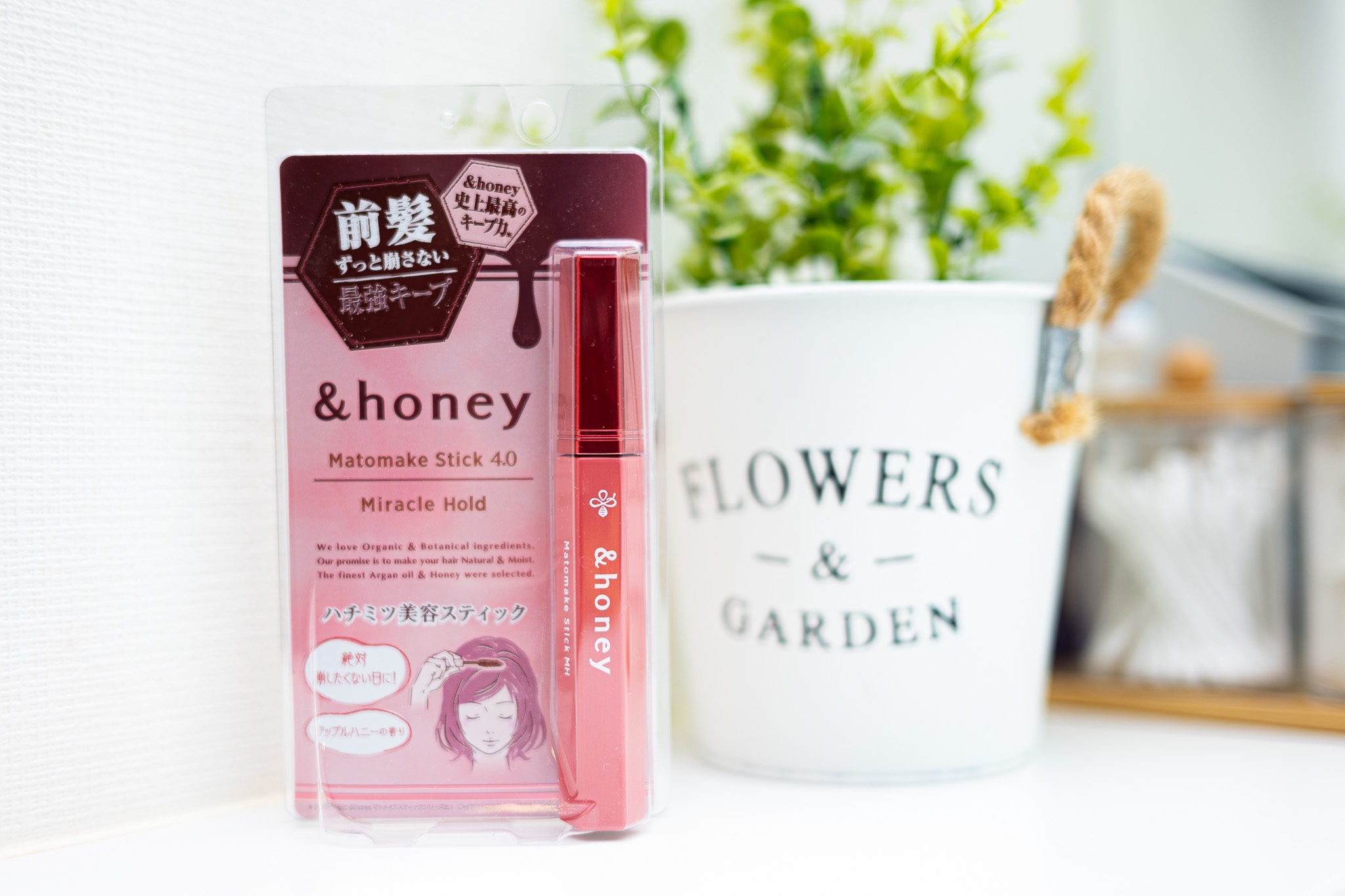 アンドハニー マトメイク スティック ミラクルホールド4.0/&honey/ヘアジェルを使ったクチコミ（1枚目）