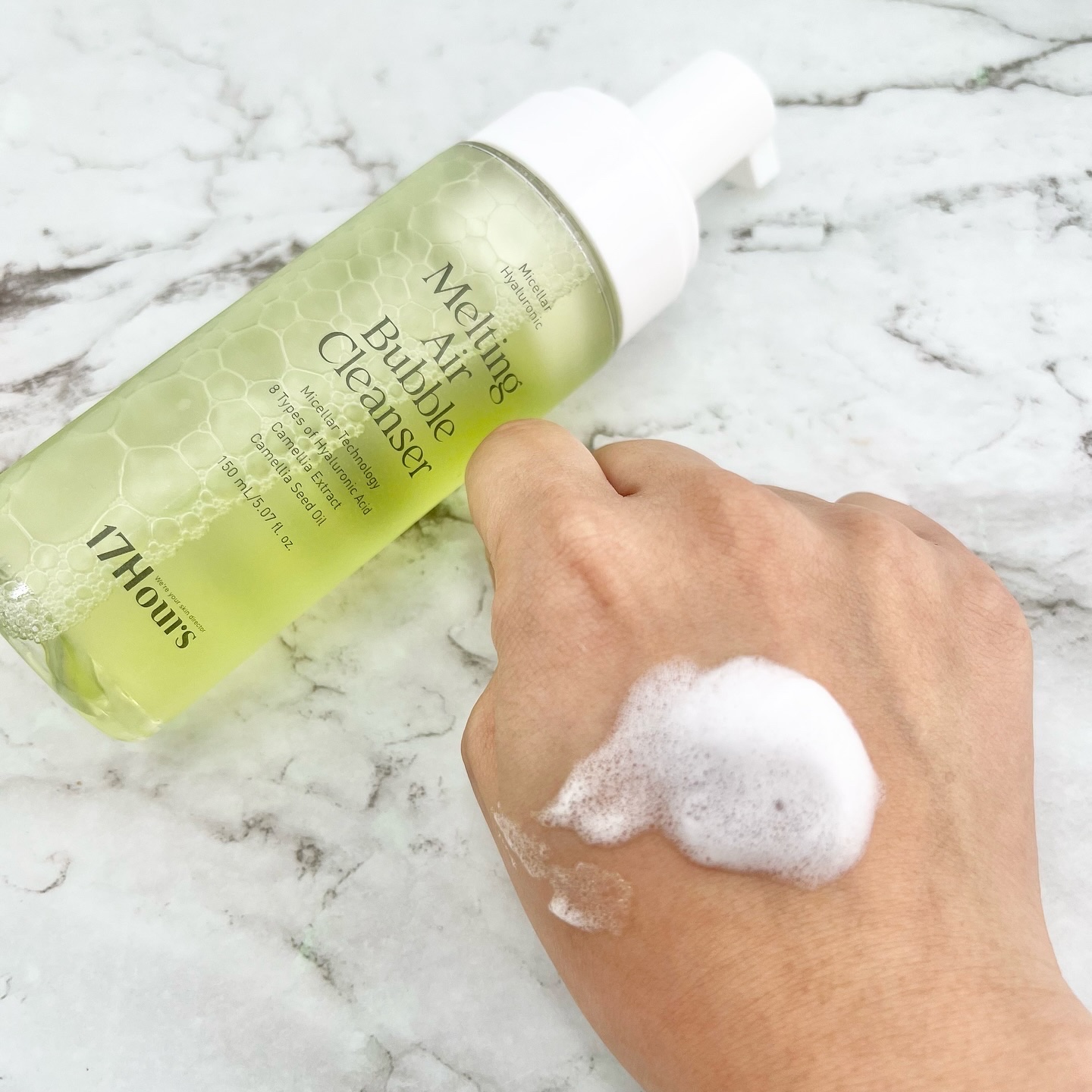 メルティングエアバブルクレンザー/17Hours/その他洗顔料を使ったクチコミ（2枚目）