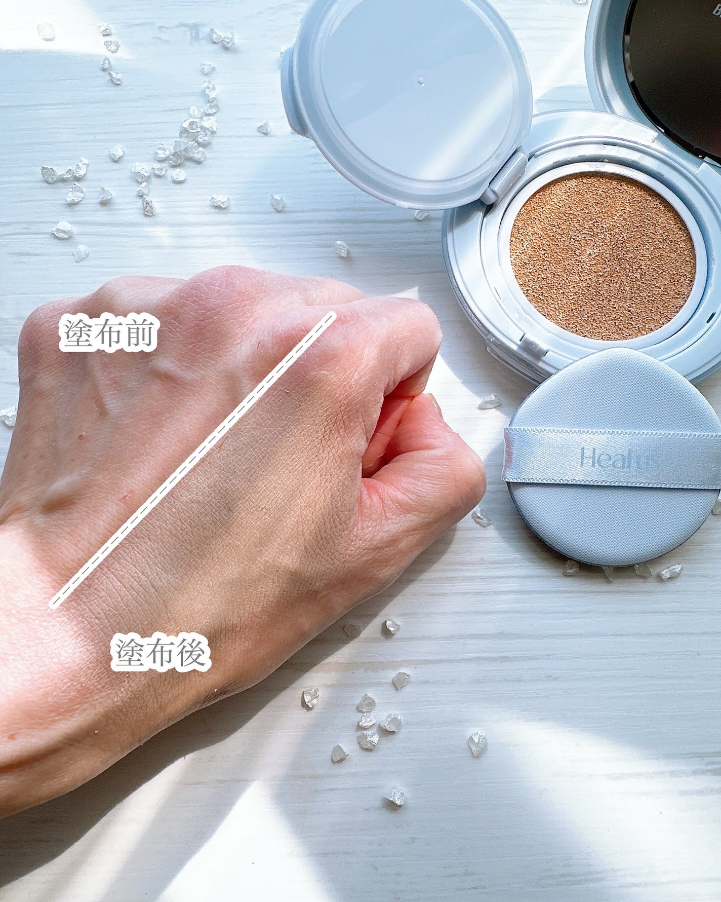 Skin breathing cushion Cloud/Healus/クッションファンデーションを使ったクチコミ(7枚目)