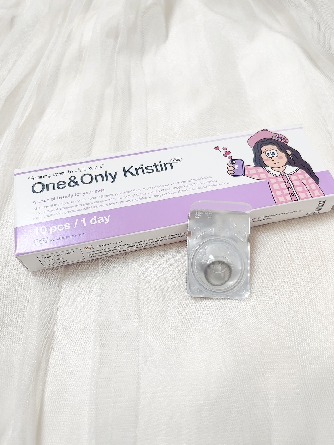 One & Only Kristin/Hapa kristin/カラーコンタクトレンズを使ったクチコミ（3枚目）