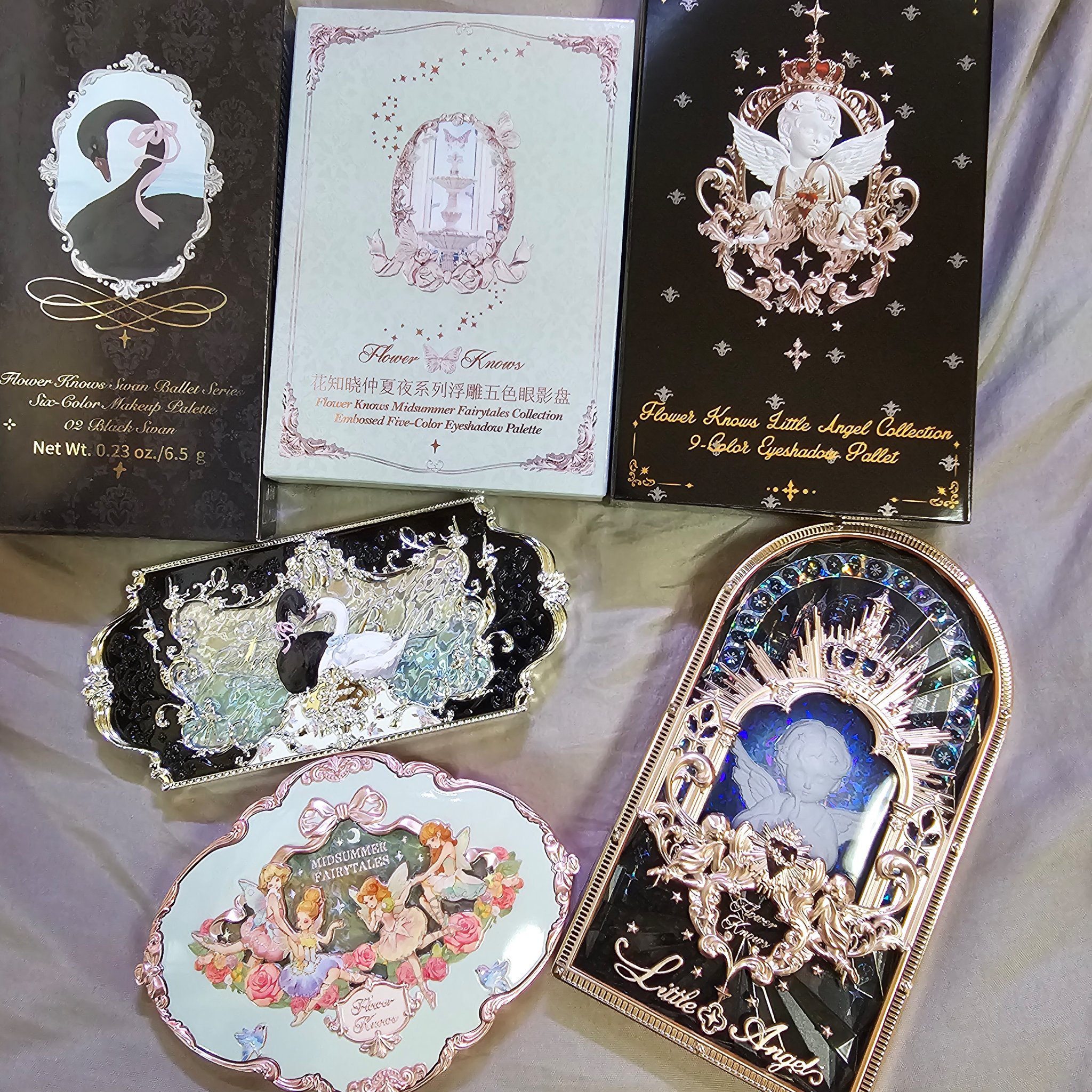 フラワーノーズスワンバレエシリーズ アイシャドウパレット/FlowerKnows/アイシャドウパレットを使ったクチコミ（1枚目）