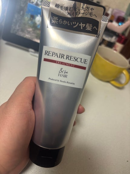 &be HAIR &be リペアレスキュートリートメントのクチコミ「&be HAIR&be リペアレスキュートリートメント
スノーマンのさっくんがモデルで目を引.....」(1枚目)