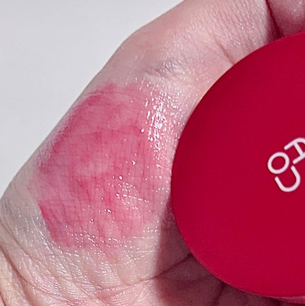 GLOWY TINT BALM 04 CHERRY BALM/AOU/リップグロスを使ったクチコミ(3枚目)