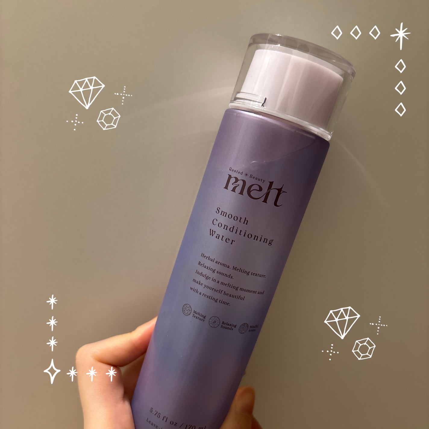 スムース コンディショニング ウォーター/melt/アウトバストリートメントを使ったクチコミ(1枚目)