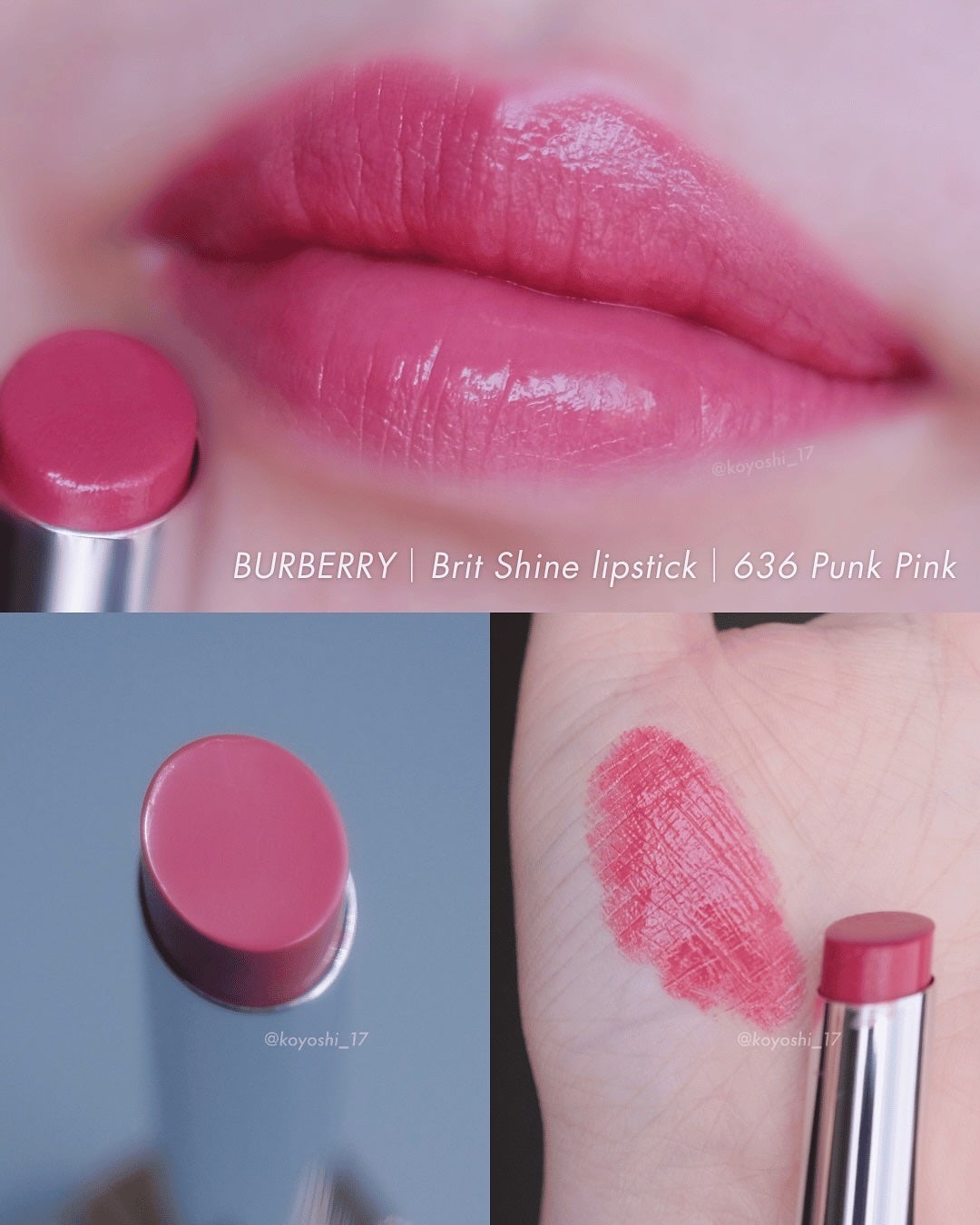 バーバリー ブリット シャイン/Burberry Beauty/口紅を使ったクチコミ(3枚目)