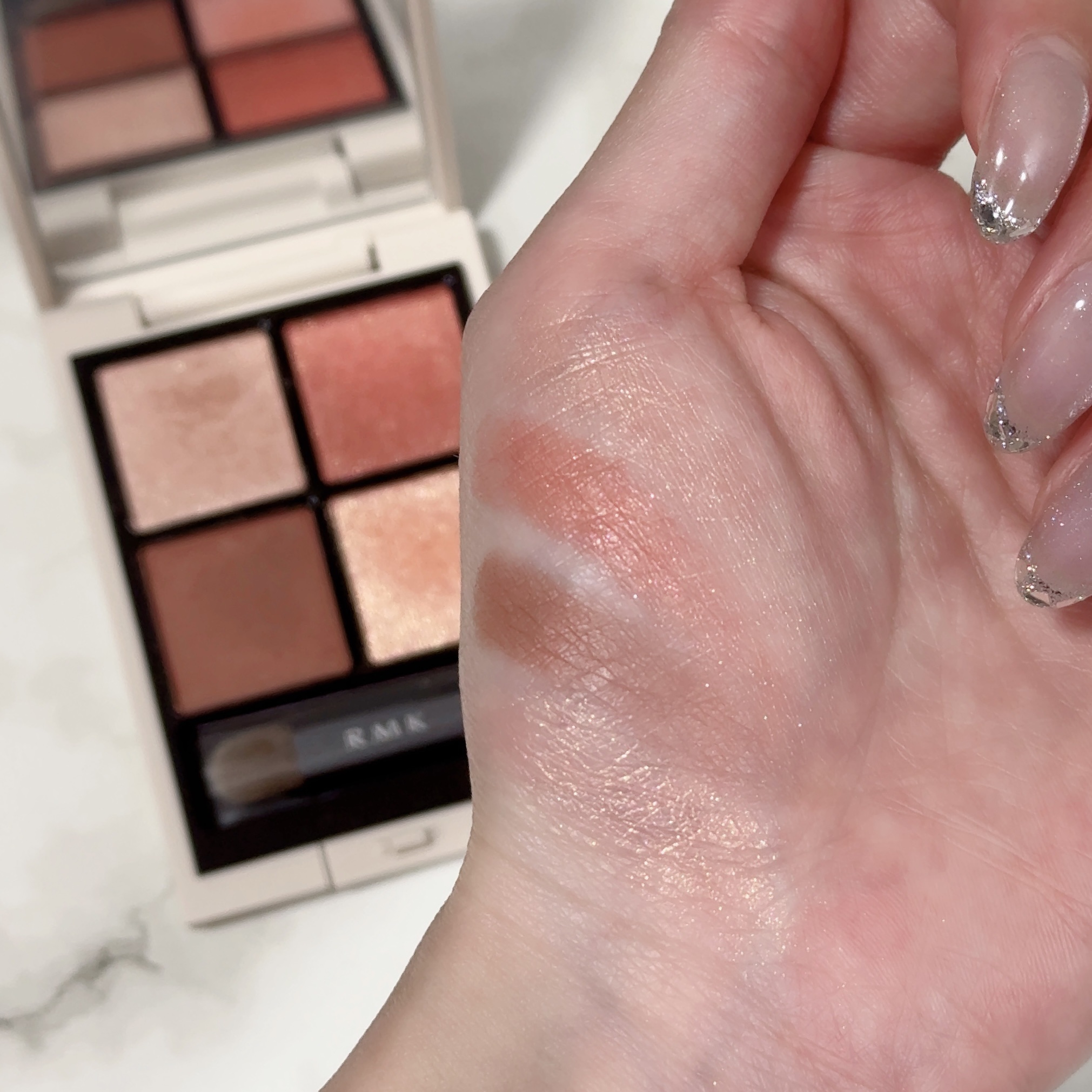 RMK シンクロマティック アイシャドウパレット/RMK/アイシャドウパレットを使ったクチコミ（3枚目）