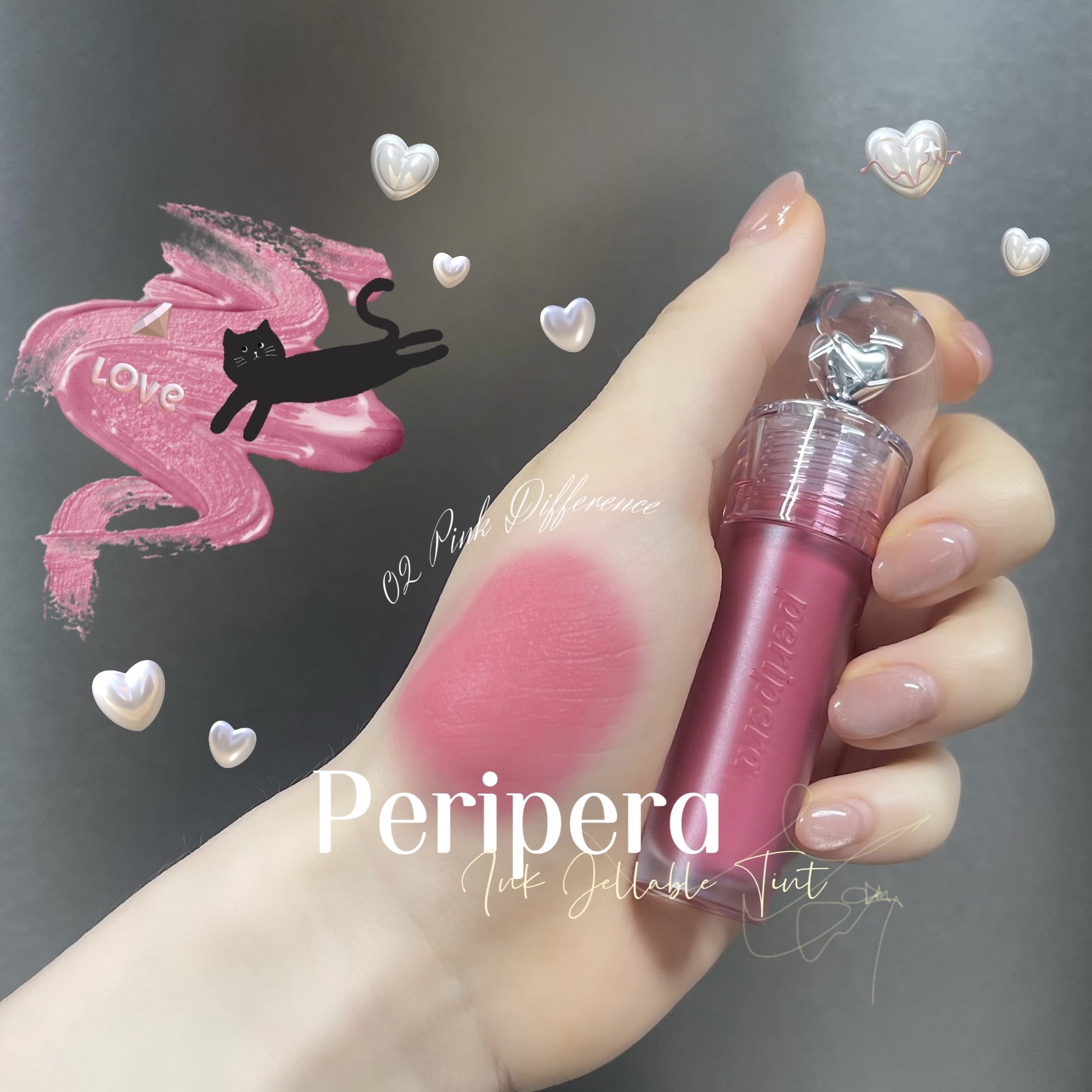 ペリペラ インク ジェラブル ティント/PERIPERA/リップティントを使ったクチコミ（2枚目）