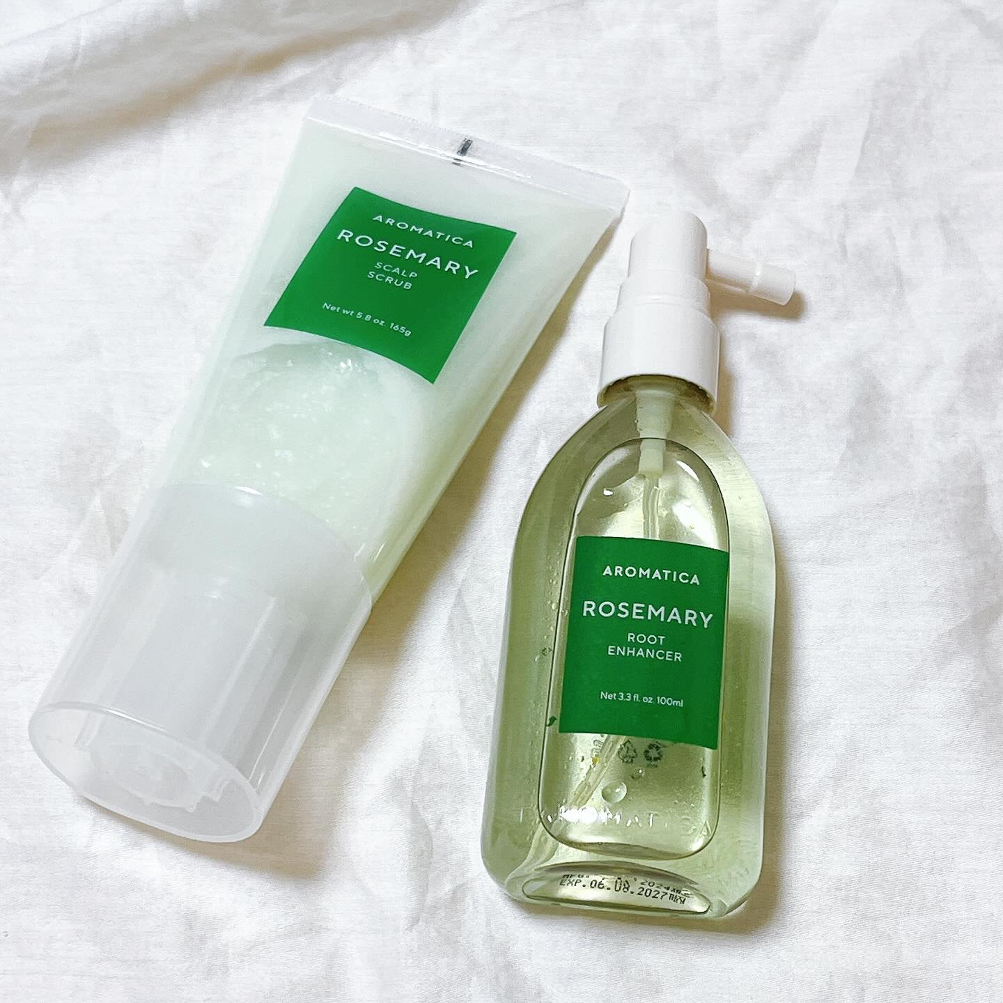 ローズマリー スカルプ スクラブ/AROMATICA/ヘッドスクラブを使ったクチコミ（1枚目）