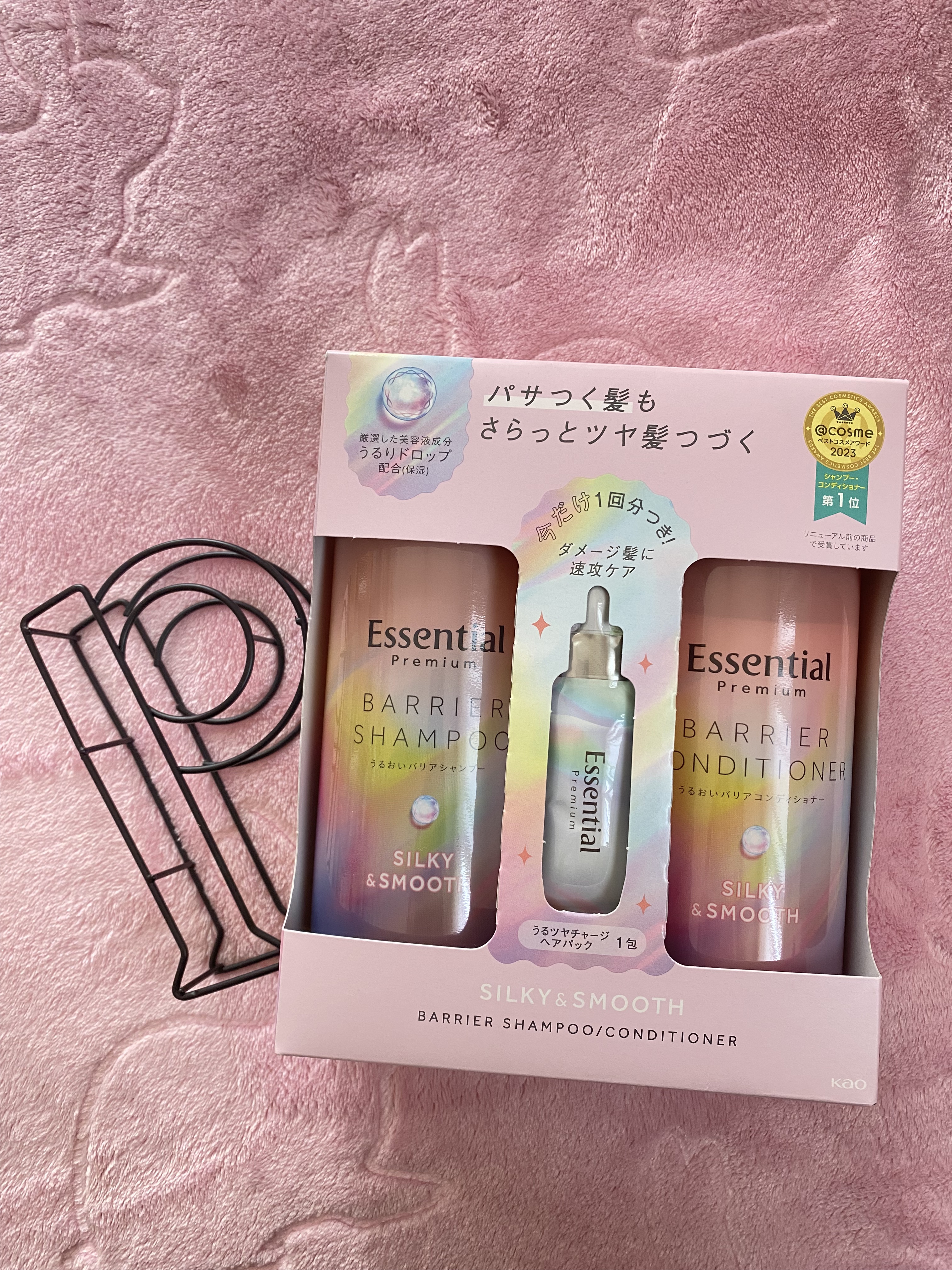 エッセンシャルプレミアム バリアシャンプー・コンディショナー シルキー＆スムース/エッセンシャル/市販シャンプーを使ったクチコミ（2枚目）