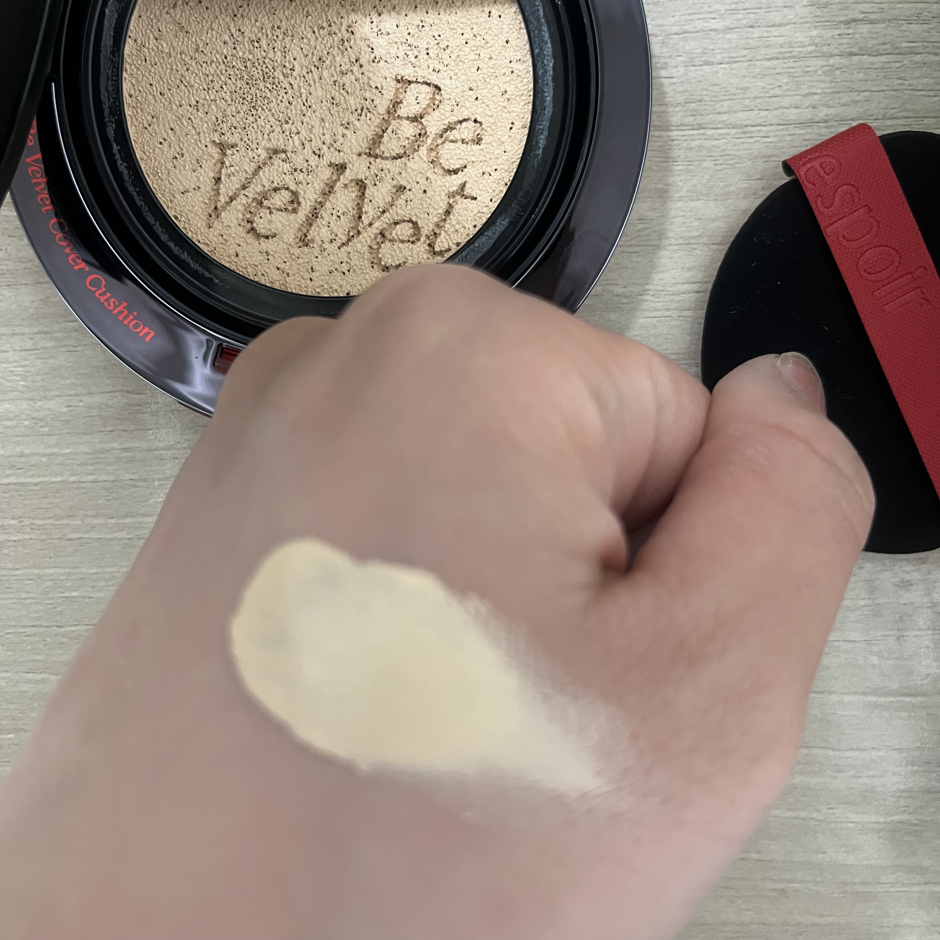 ビーベルベットカバークッション/espoir/クッションファンデーションを使ったクチコミ（1枚目）
