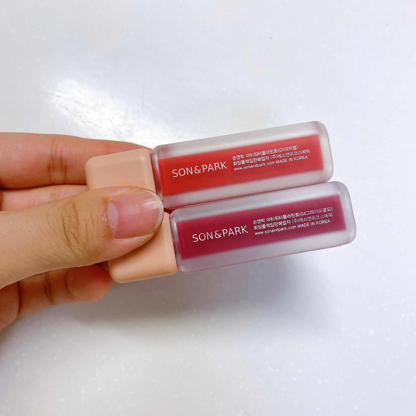 Arti Water Blur Tint/SON&PARK/口紅を使ったクチコミ(2枚目)