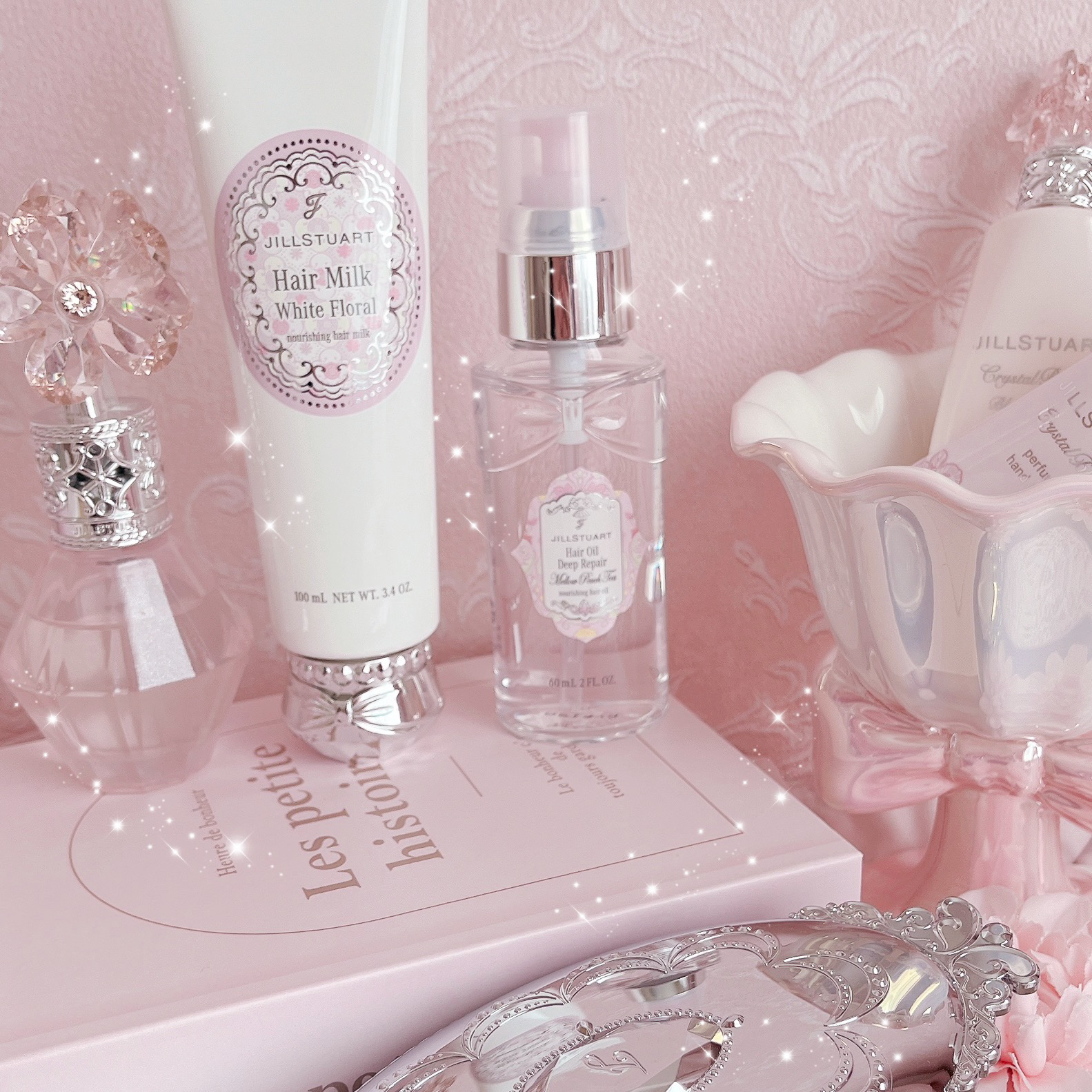 ジルスチュアート  メロウピーチティー ヘアオイル ディープリペア/JILL STUART/ヘアオイルを使ったクチコミ（2枚目）