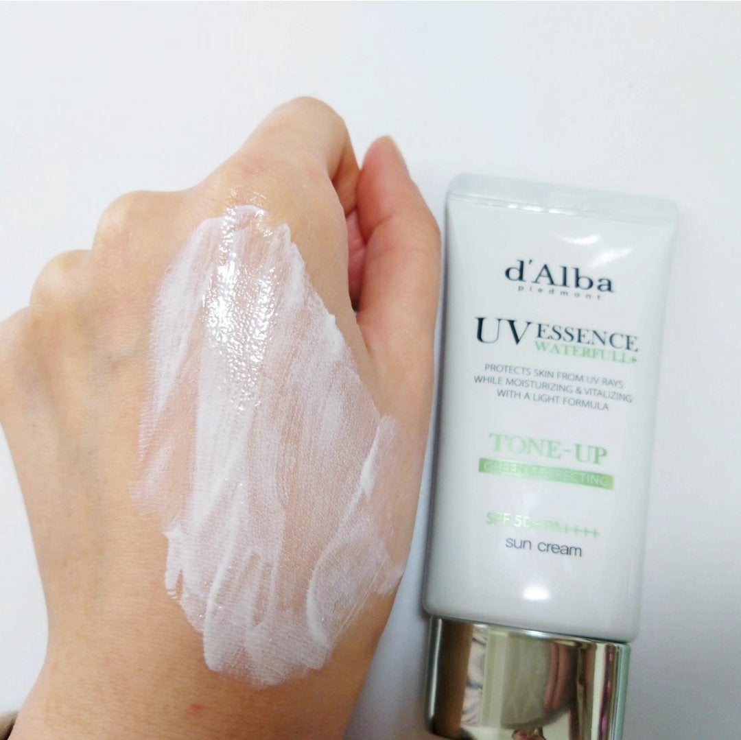 クリーンティーツリーリポソームトーンアップサンクリーム(グリーン)/ダルバ/日焼け止めクリームを使ったクチコミ(4枚目)