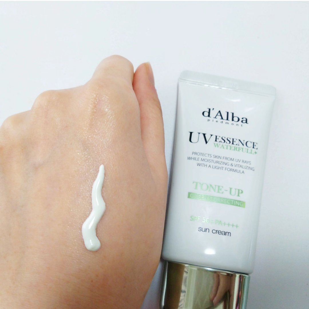 クリーンティーツリーリポソームトーンアップサンクリーム（グリーン）/ダルバ/日焼け止めクリームを使ったクチコミ（3枚目）