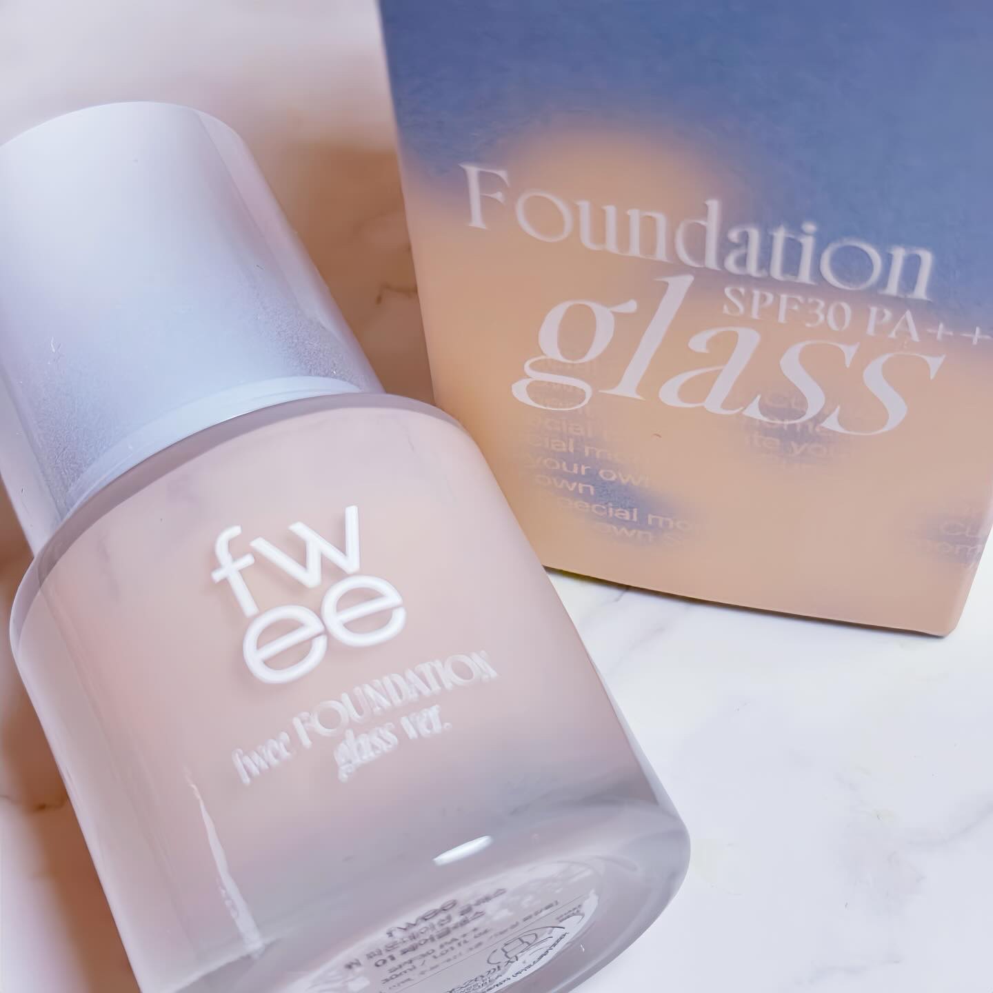 フィーファンデーションガラス/fwee/リキッドファンデーションを使ったクチコミ（3枚目）