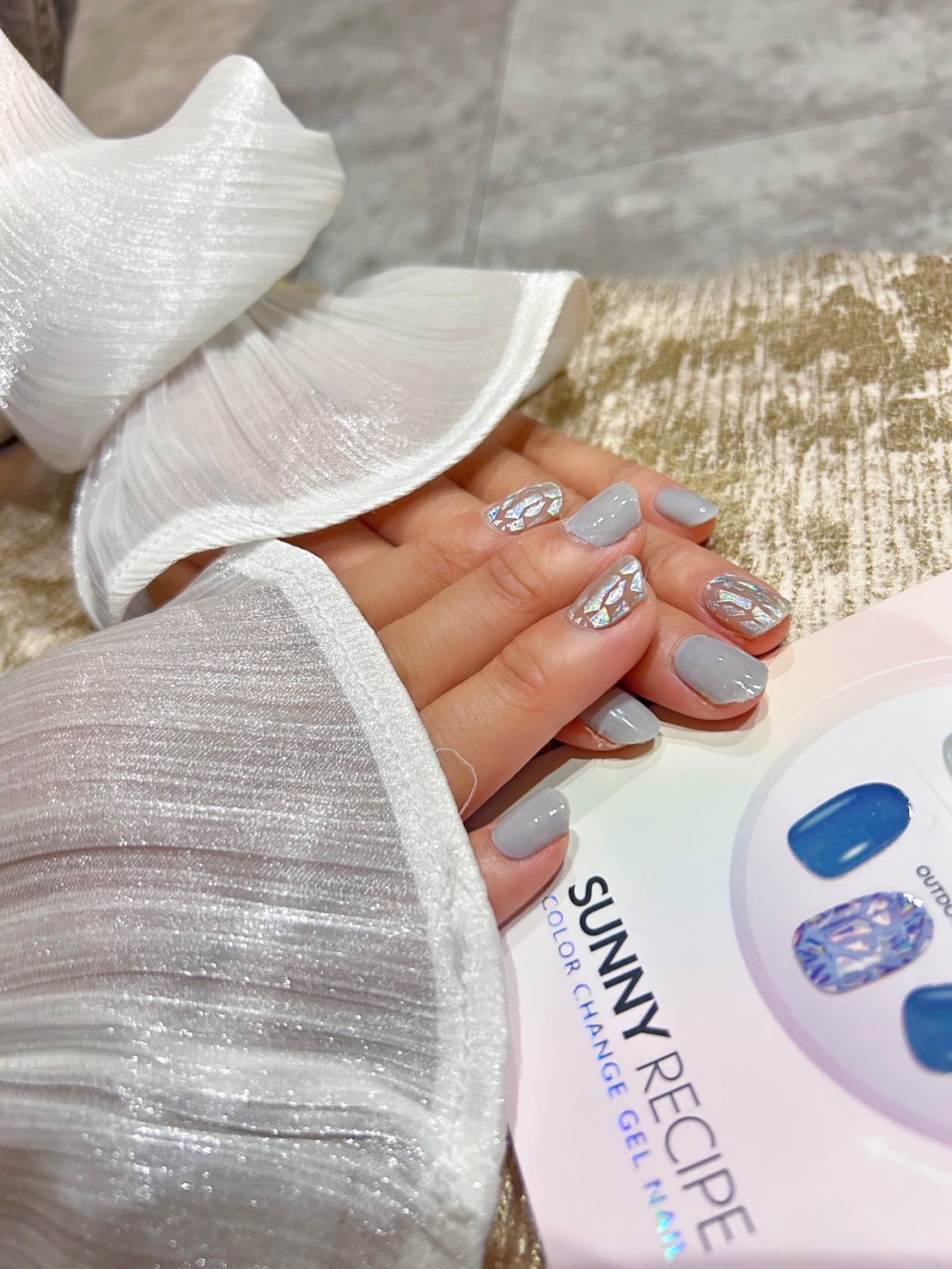 SUNNY RECIPE COLOR CHANGE GEL NAIL/SUNNY RECIPE/ネイルシールを使ったクチコミ（2枚目）