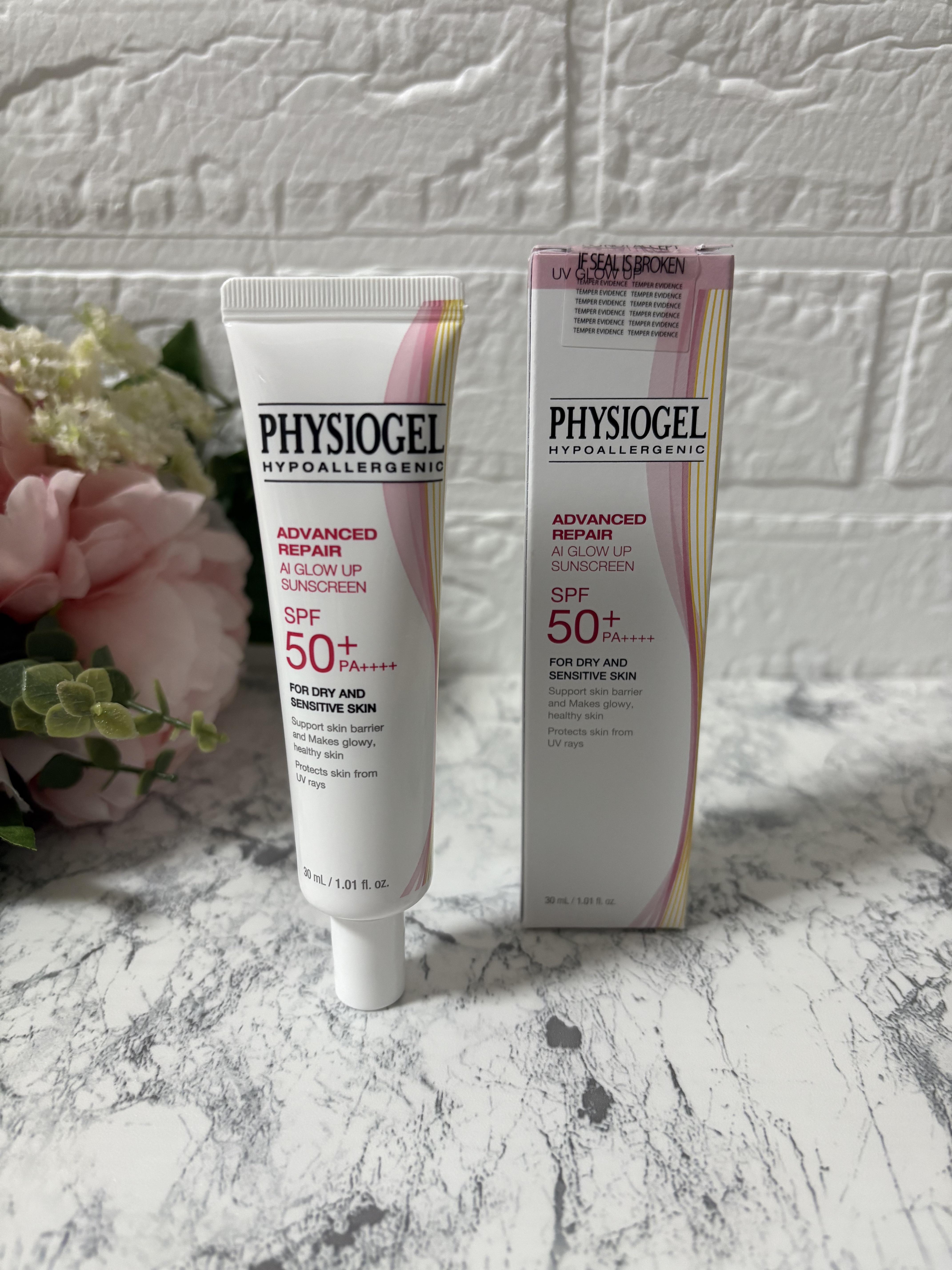 アドバンスドリペア　ＡＩグローアップ　サンスクリーン/PHYSIOGEL/日焼け止めクリームを使ったクチコミ（1枚目）